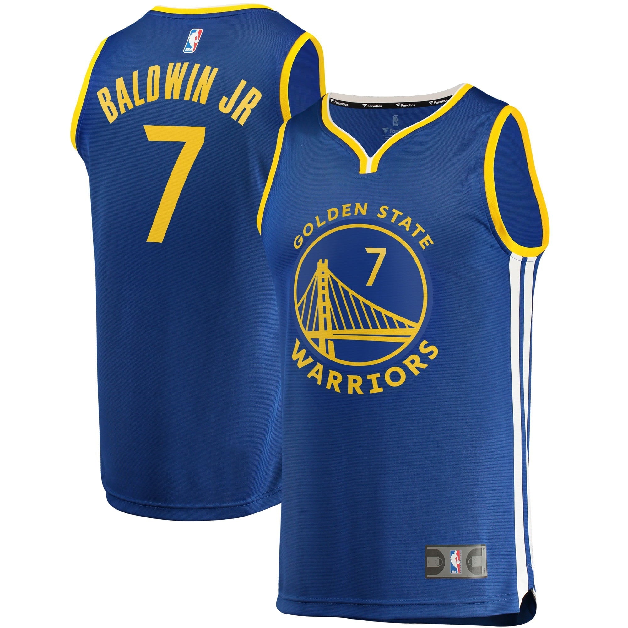 Men's Fanatics Branded Patrick Baldwin Jr. Royal Golden State Warriors 2021/22 Fast Break Replica Jersey - Icon Edition - vstockx