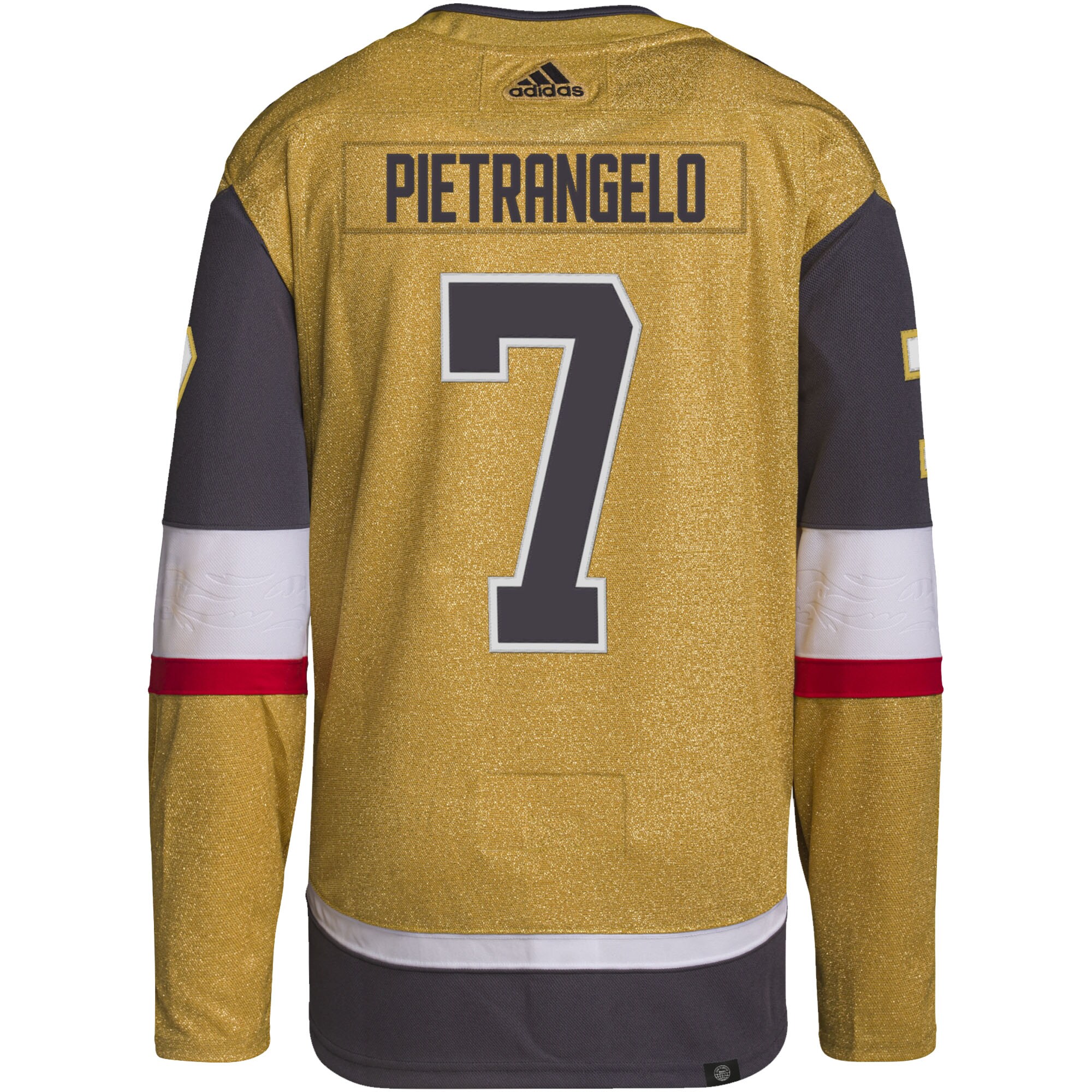 Alex Pietrangelo Vegas Golden Knights adidas Home Primegreen Authentic Pro Player Jersey - Gold - vstockx