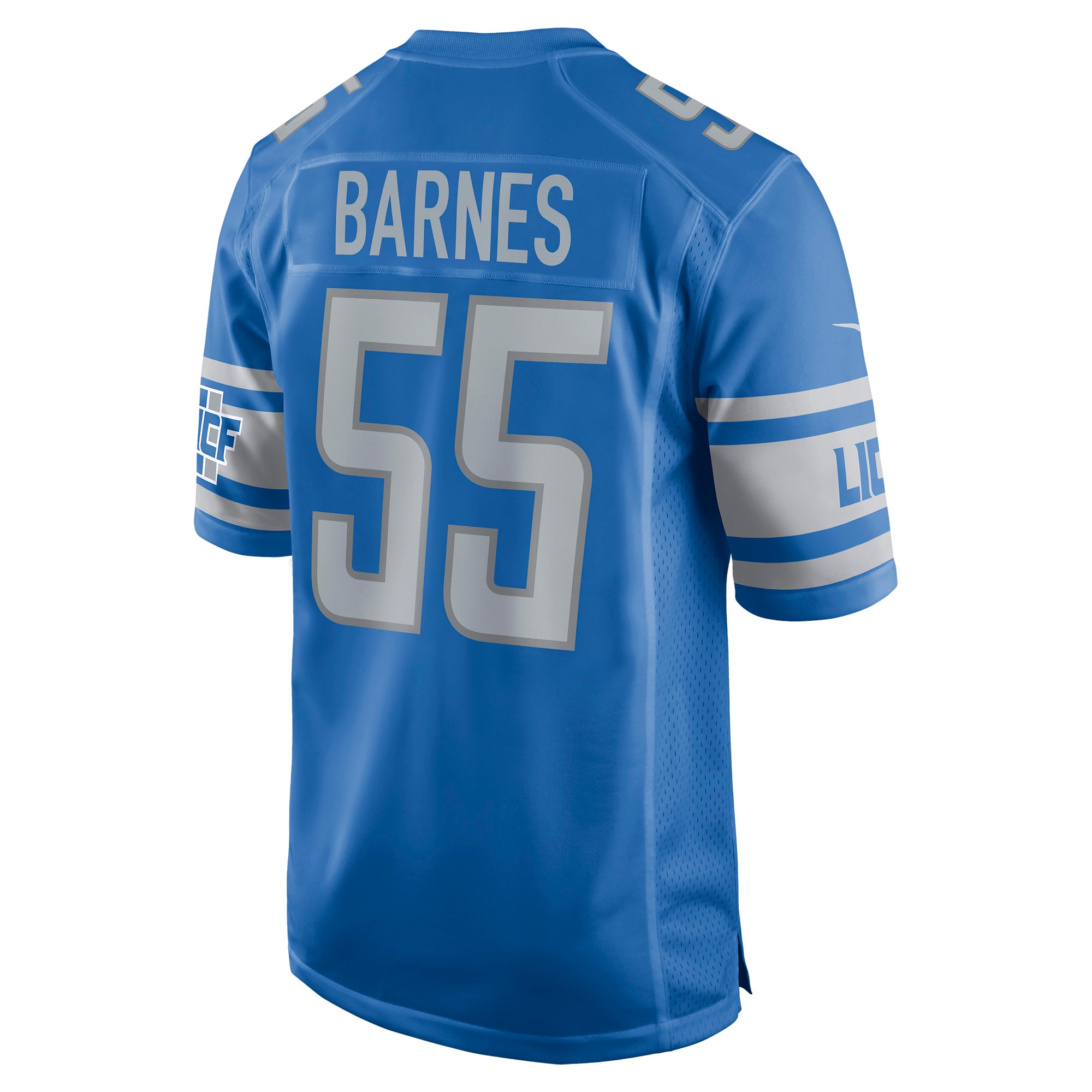 Derrick Barnes Detroit Lions Nike Game Player Jersey - Blue - vstockx