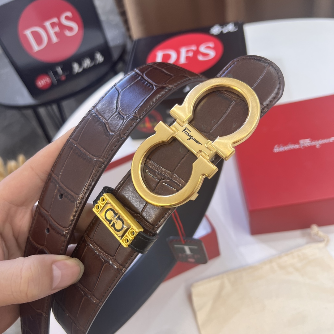 Streetwear Belt Ferragamo 320305 size:3.5cm - vstockx