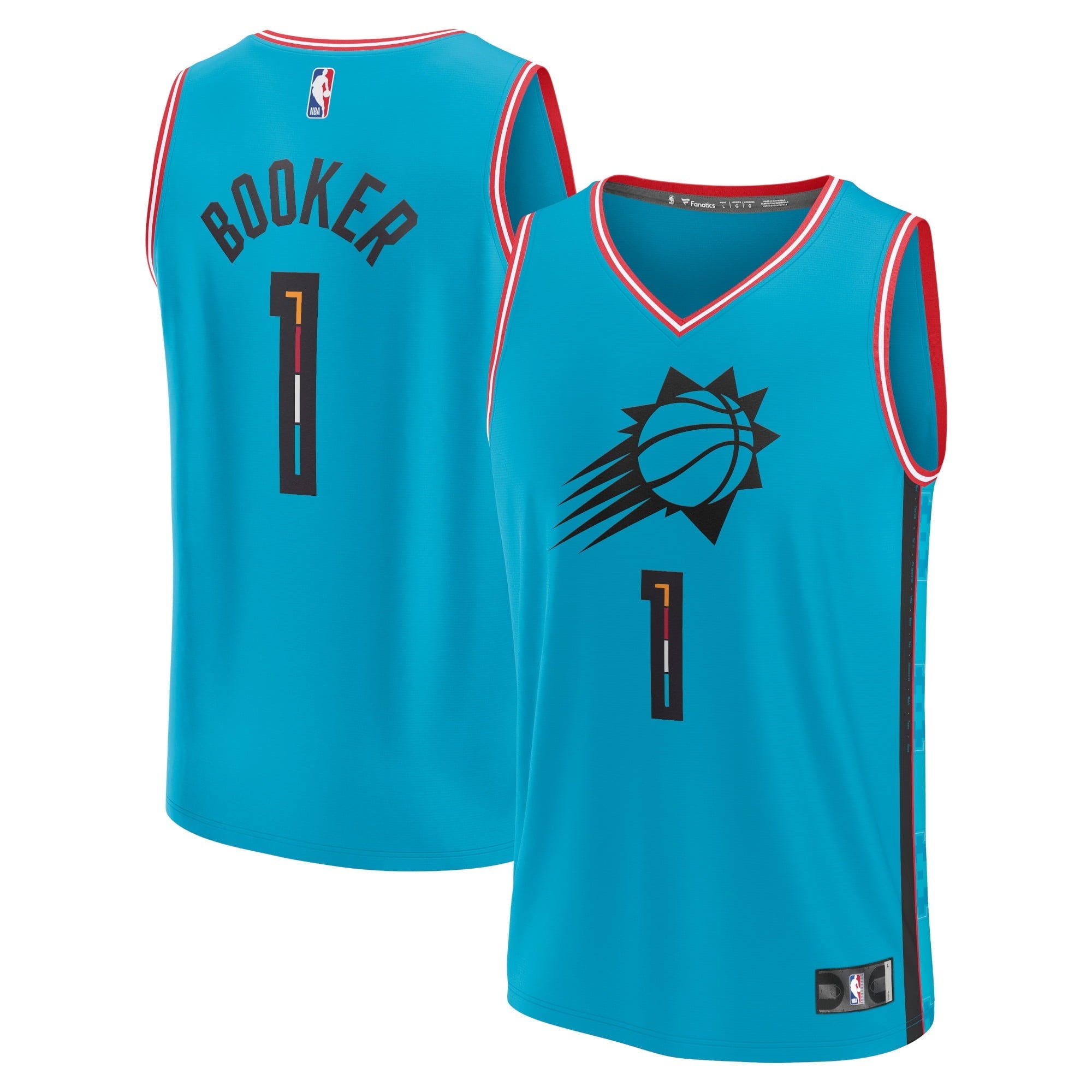 Men's Fanatics Branded Devin Booker Turquoise Phoenix Suns 2022/23 Fastbreak Jersey - City Edition - vstockx