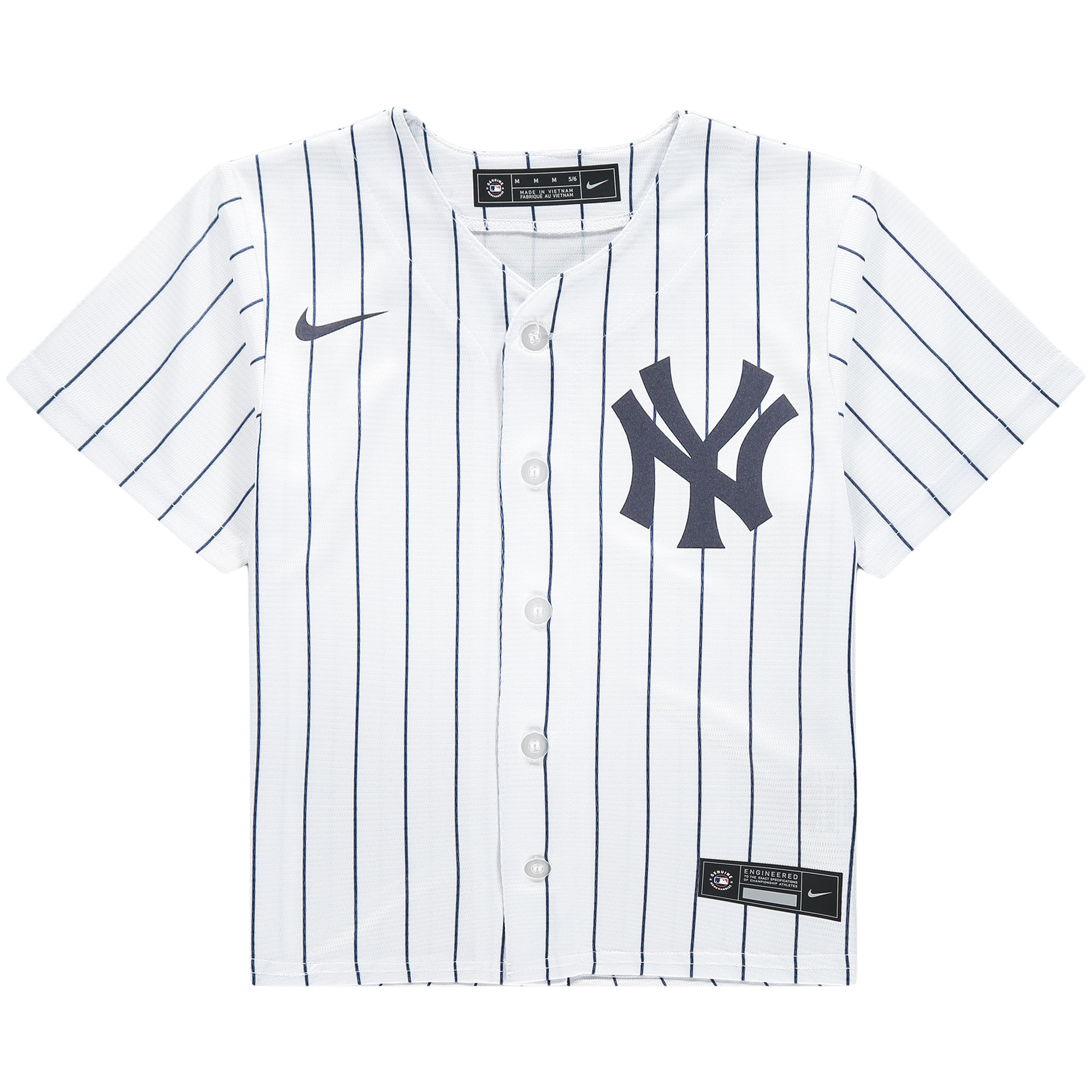 New York Yankees Nike Preschool Home Replica Team Jersey - White - vstockx