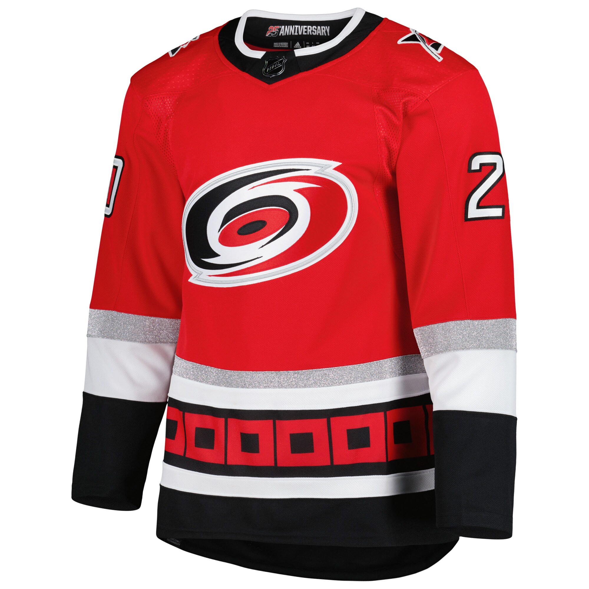 Sebastian Aho Carolina Hurricanes adidas Alternate Primegreen Authentic Pro Player Jersey - Red - vstockx