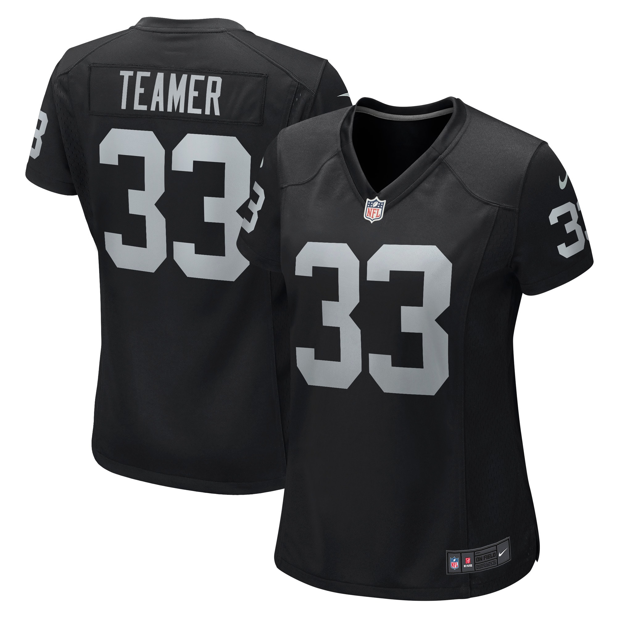 Roderic Teamer Las Vegas Raiders Nike Women's Game Jersey - Black - vstockx