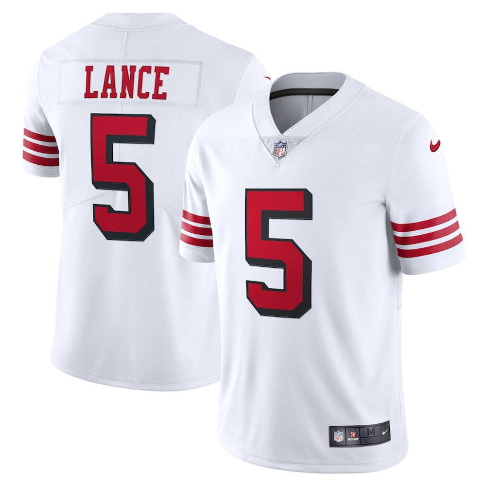 Youth San Francisco 49ers Trey Lance Vapor Jersey - White - vstockx