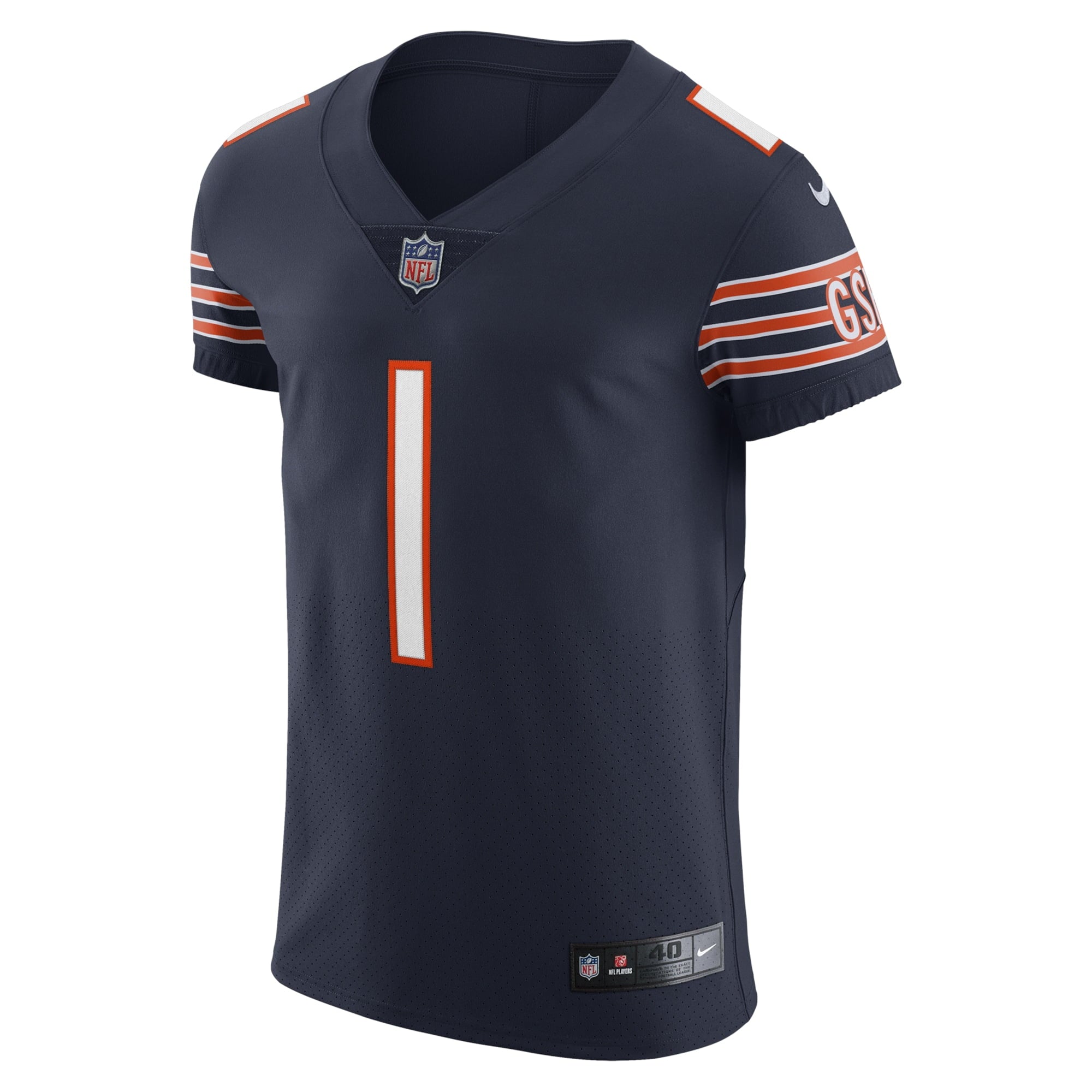 Men's Nike Justin Fields Navy Chicago Bears Vapor Elite Jersey - vstockx