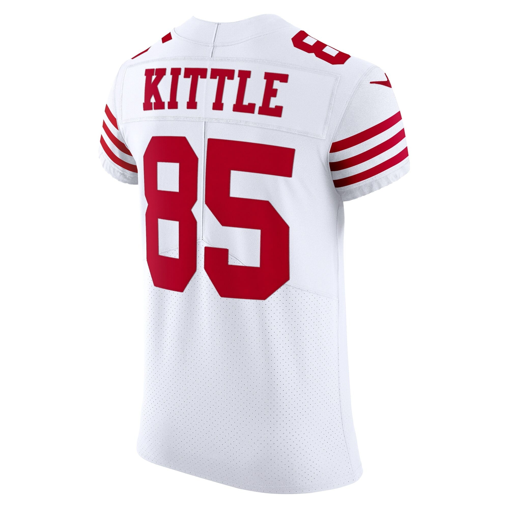 Men's Nike George Kittle White San Francisco 49ers Vapor Elite Jersey - vstockx
