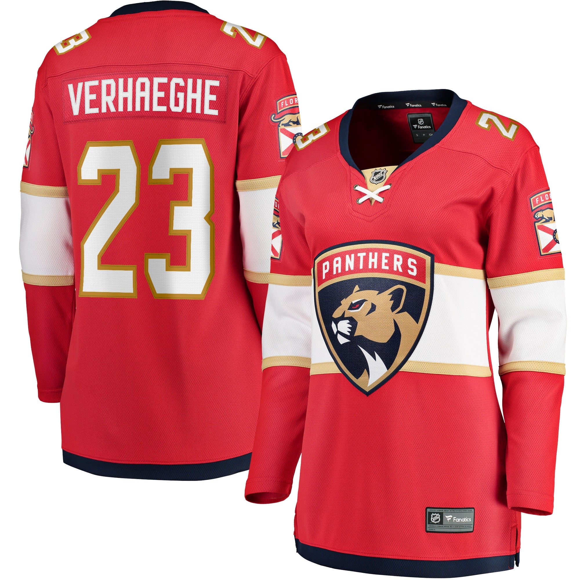 Women's Fanatics Branded Carter Verhaeghe Red Florida Panthers Home Breakaway Jersey - vstockx