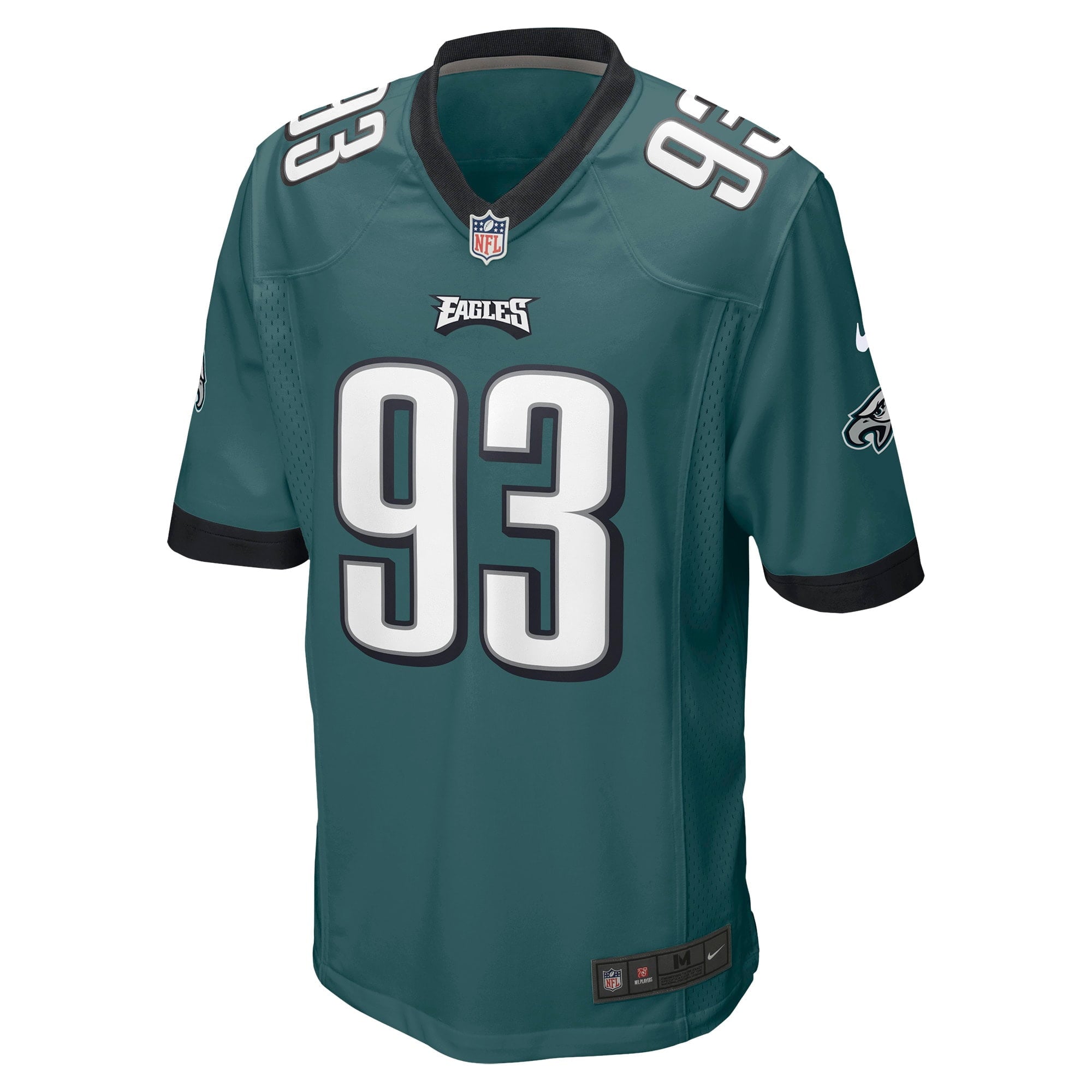 Men's Nike Milton Williams Midnight Green Philadelphia Eagles Game Jersey - vstockx
