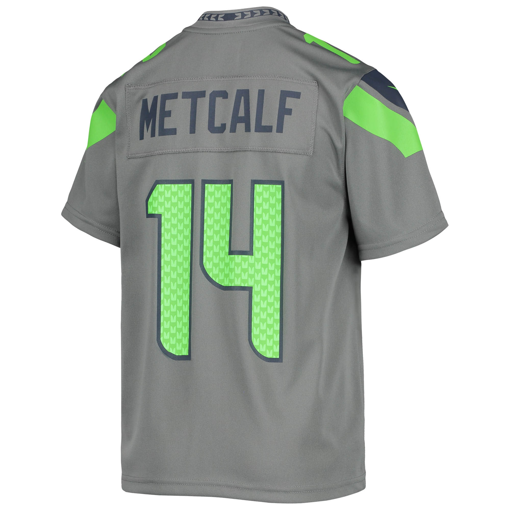 DK Metcalf Seattle Seahawks Nike Youth Inverted Team Game Jersey - Gray - vstockx
