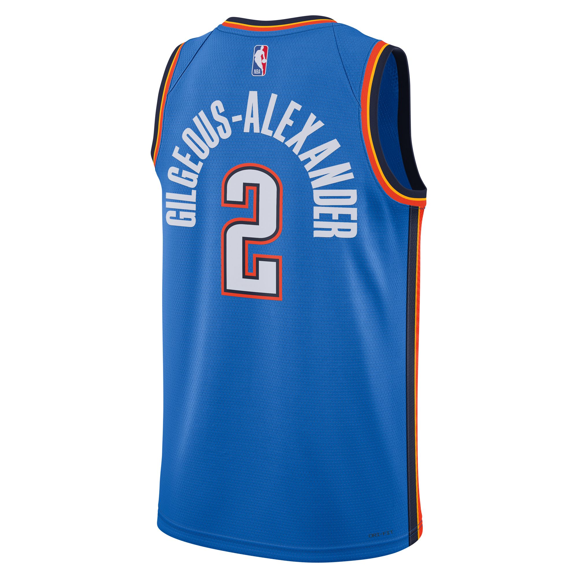 Shai Gilgeous-Alexander Oklahoma City Thunder Nike Unisex Swingman Jersey - Association Edition - Blue - vstockx