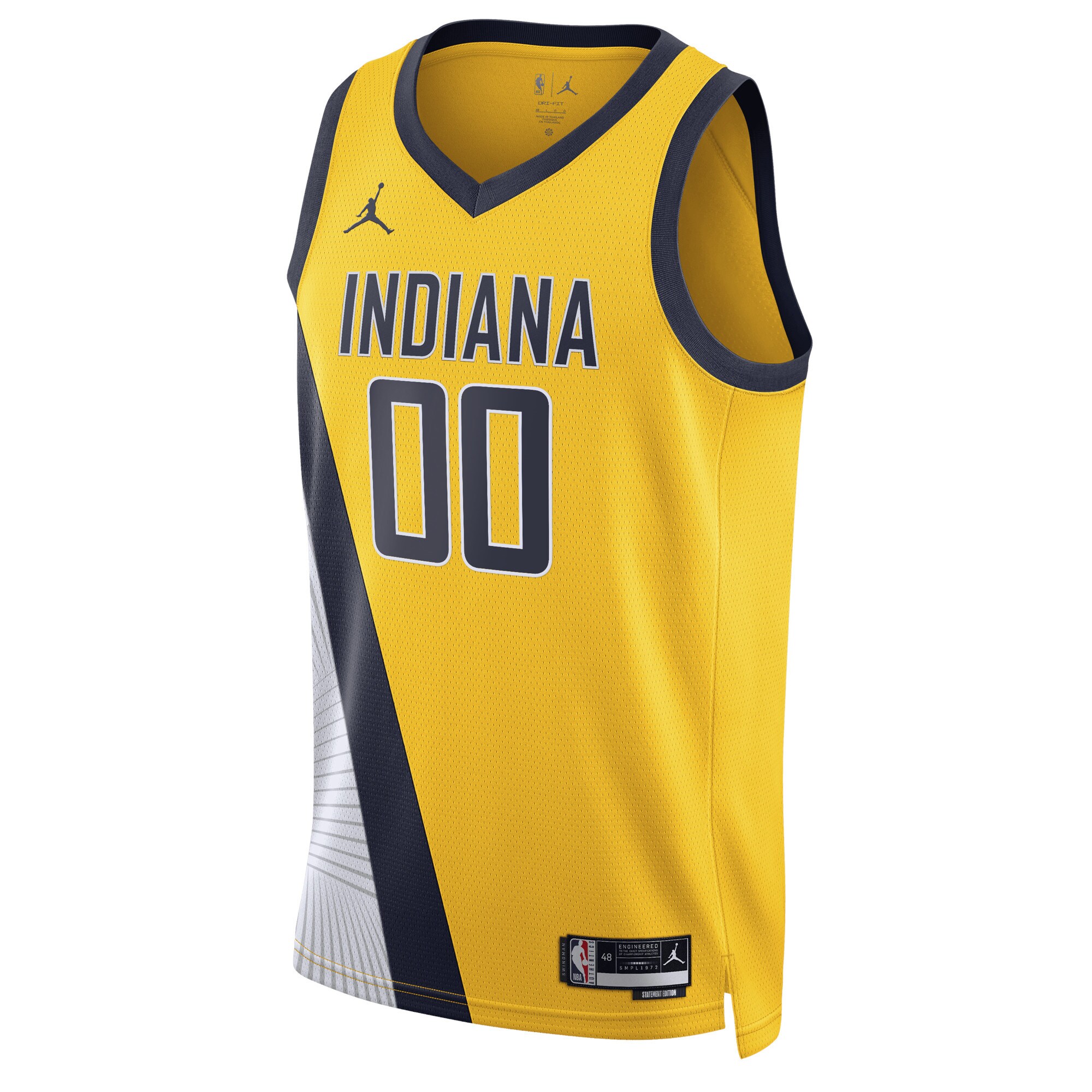Indiana Pacers Jordans Brand Unisex 2022/23 Swingman Custom Jersey - Statement Edition - Yellow - vstockx