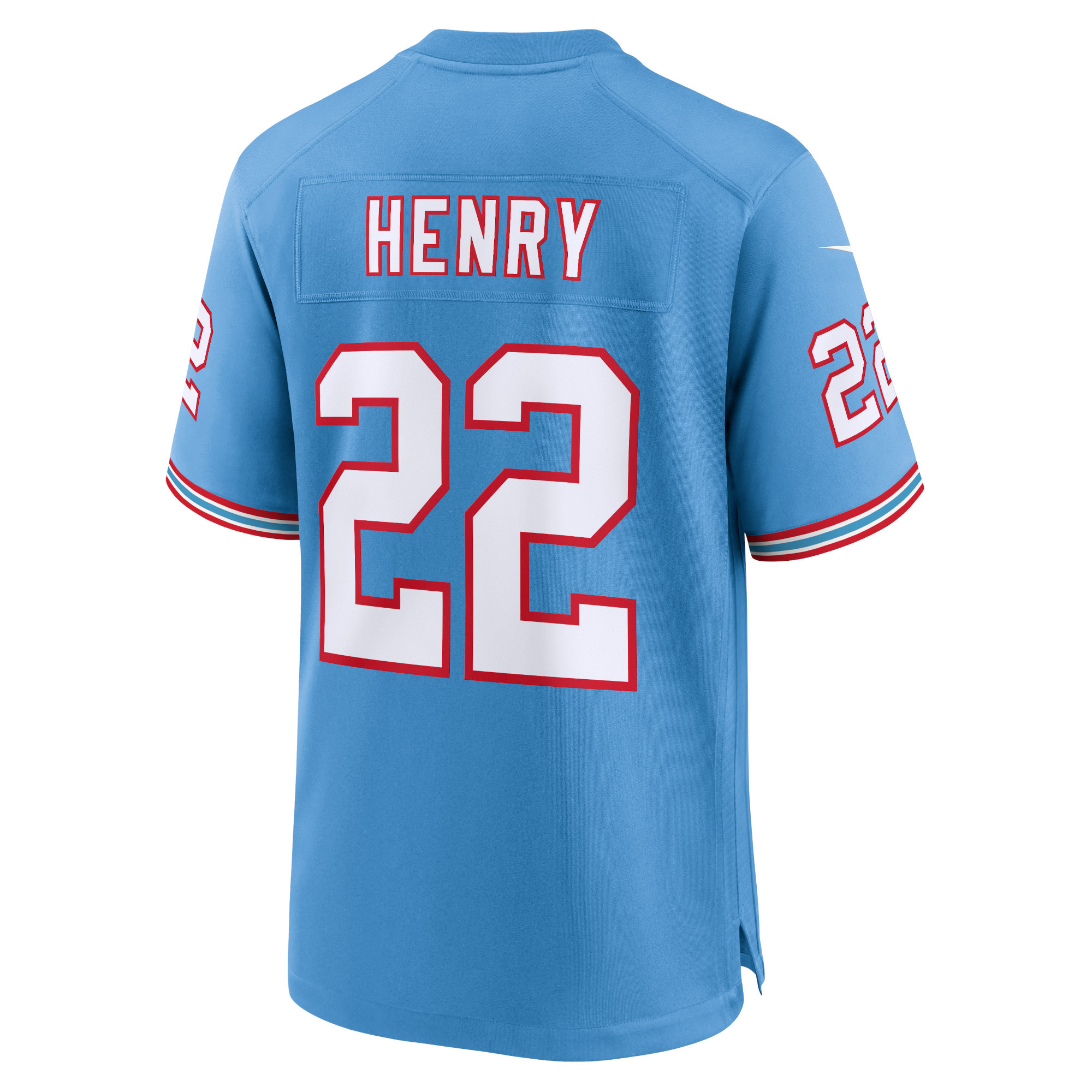 Derrick Henry Tennessee Titans Nike Oilers Throwback Alternate Game Player Jersey - Light Blue - vstockx