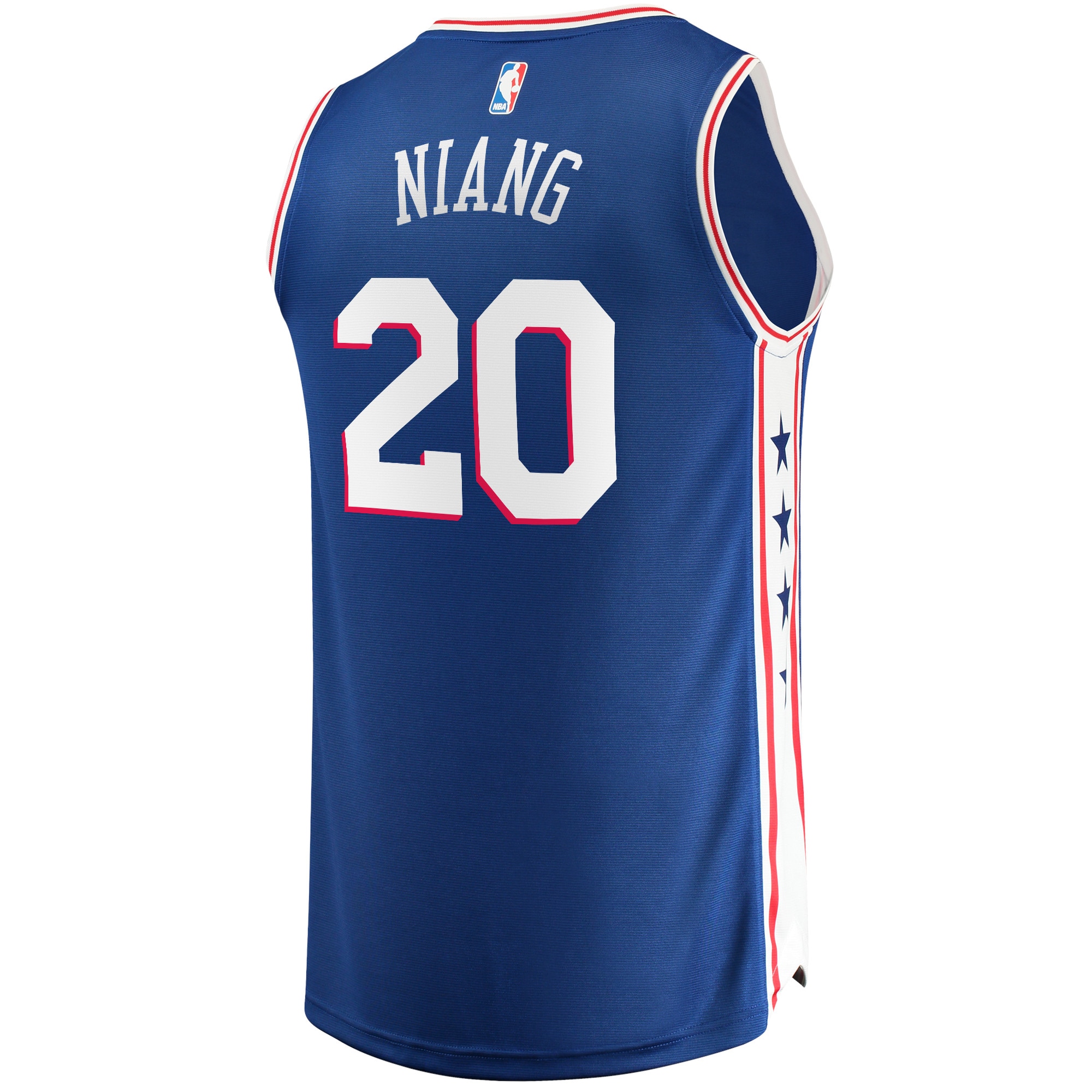 Georges Niang Philadelphia 76ers Fanatics Branded 2021/22 Fast Break Replica Jersey - Icon Edition - Royal - vstockx