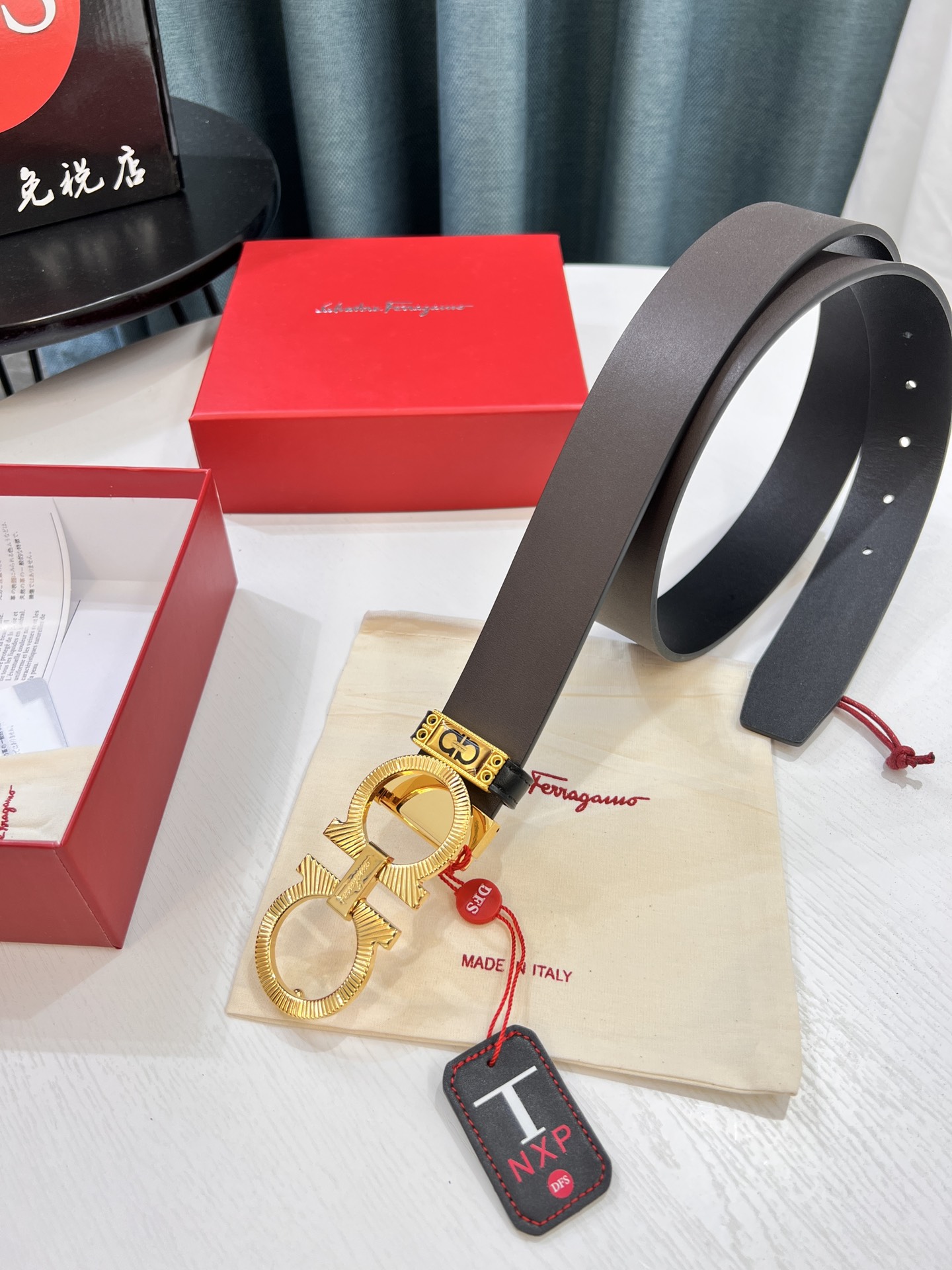 Streetwear Belt Ferragamo 319698 size:3.5cm - vstockx
