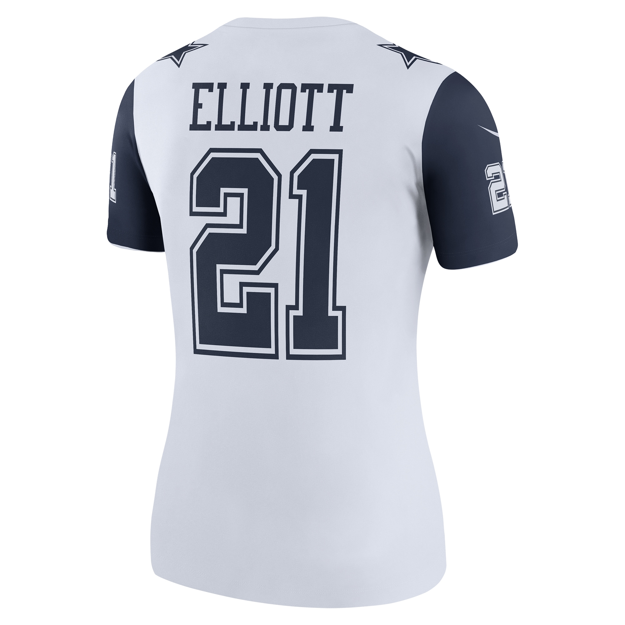 Ezekiel Elliott Dallas Cowboys Nike Women's Color Rush Legend Player Jersey - White - vstockx