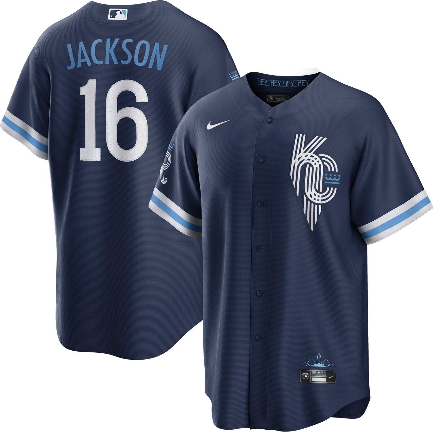 Nike Men's Kansas City Royals Jackson Kowar #37 City Connect Replica Jersey - vstockx