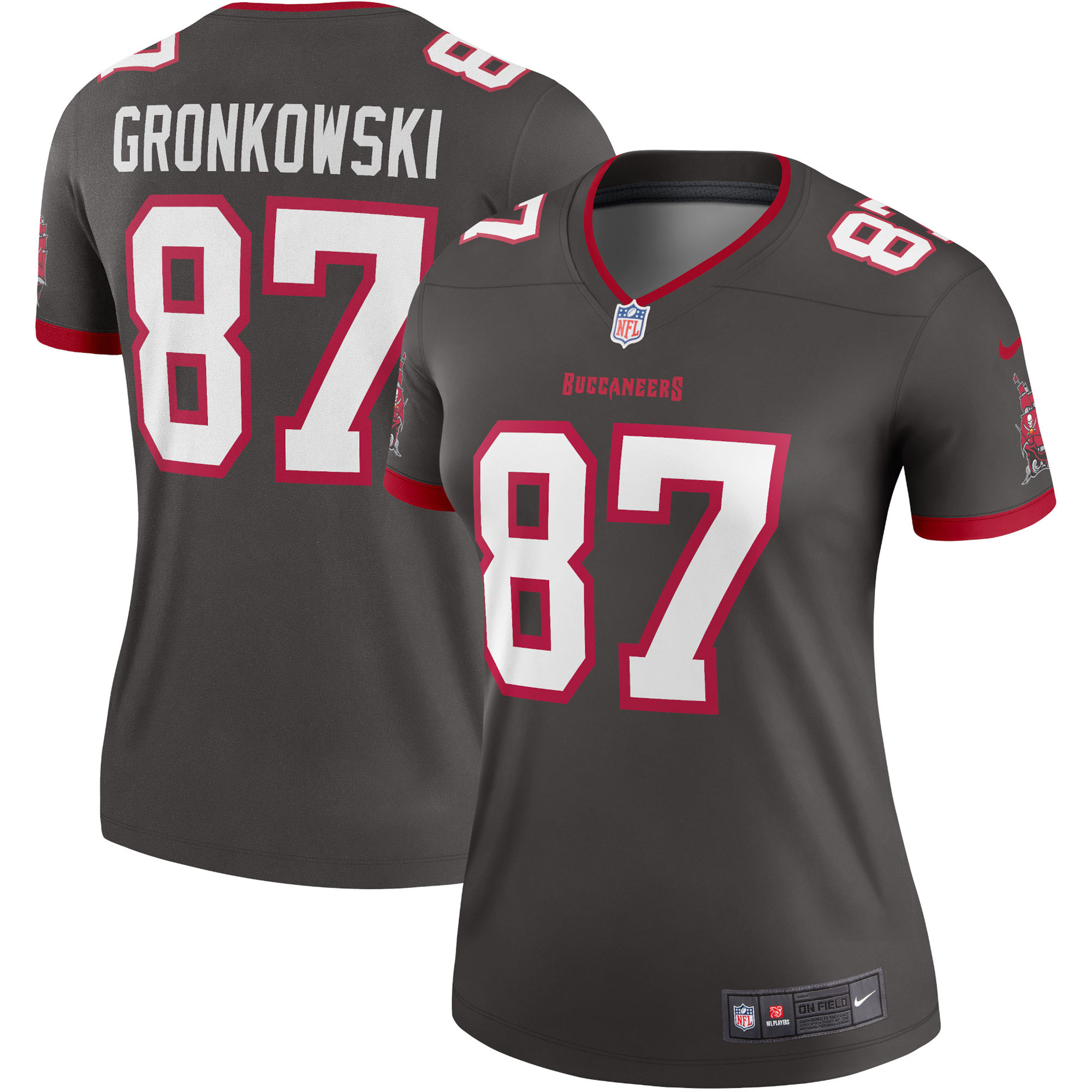 Rob Gronkowski Tampa Bay Buccaneers Nike Women's Alternate Legend Jersey - Pewter - vstockx