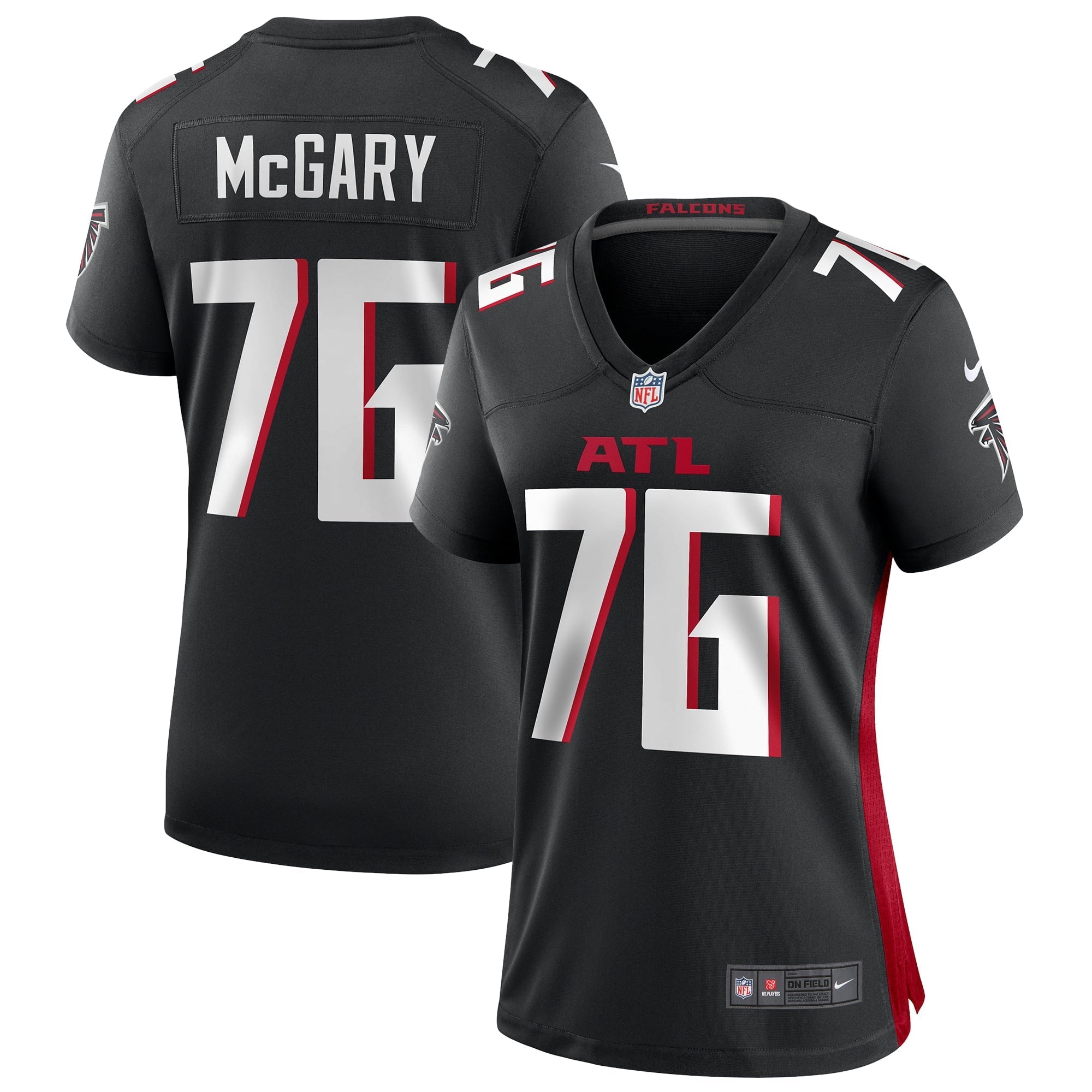 Women's Nike Kaleb McGary Black Atlanta Falcons Game Jersey - vstockx