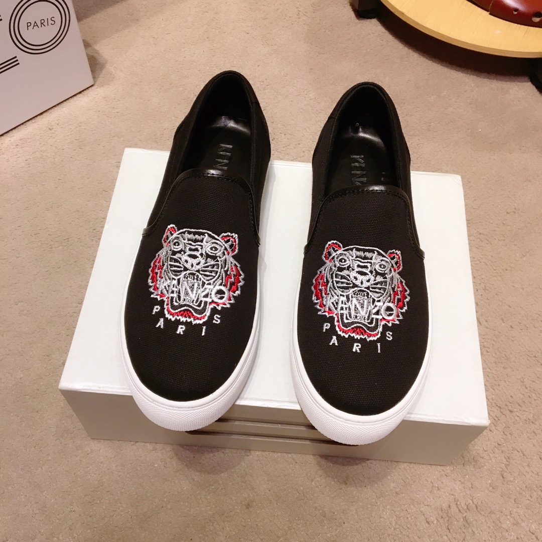 Kenzo K-SKATE Tiger canvas slip-on sneakers 21 - vstockx