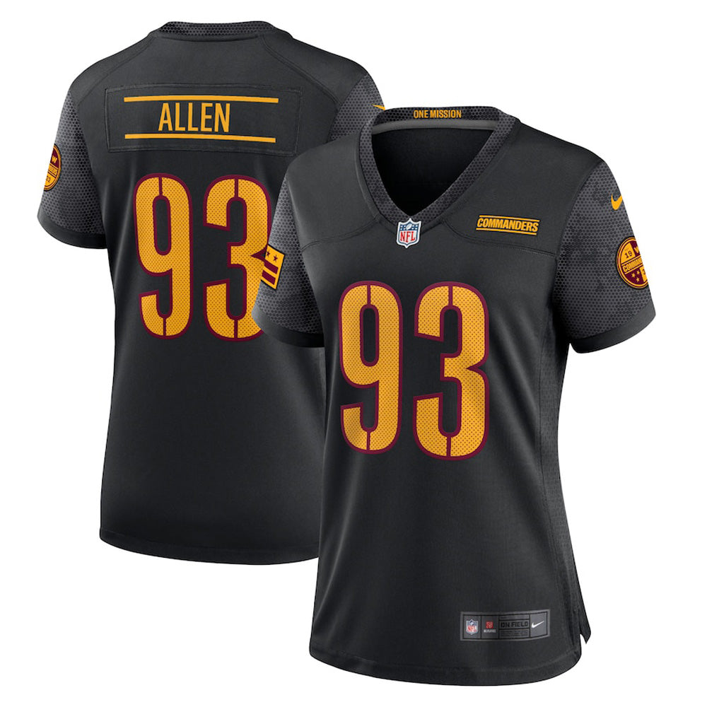 Women's Washington Commanders Johnathan Allen Game Jersey - Black - vstockx