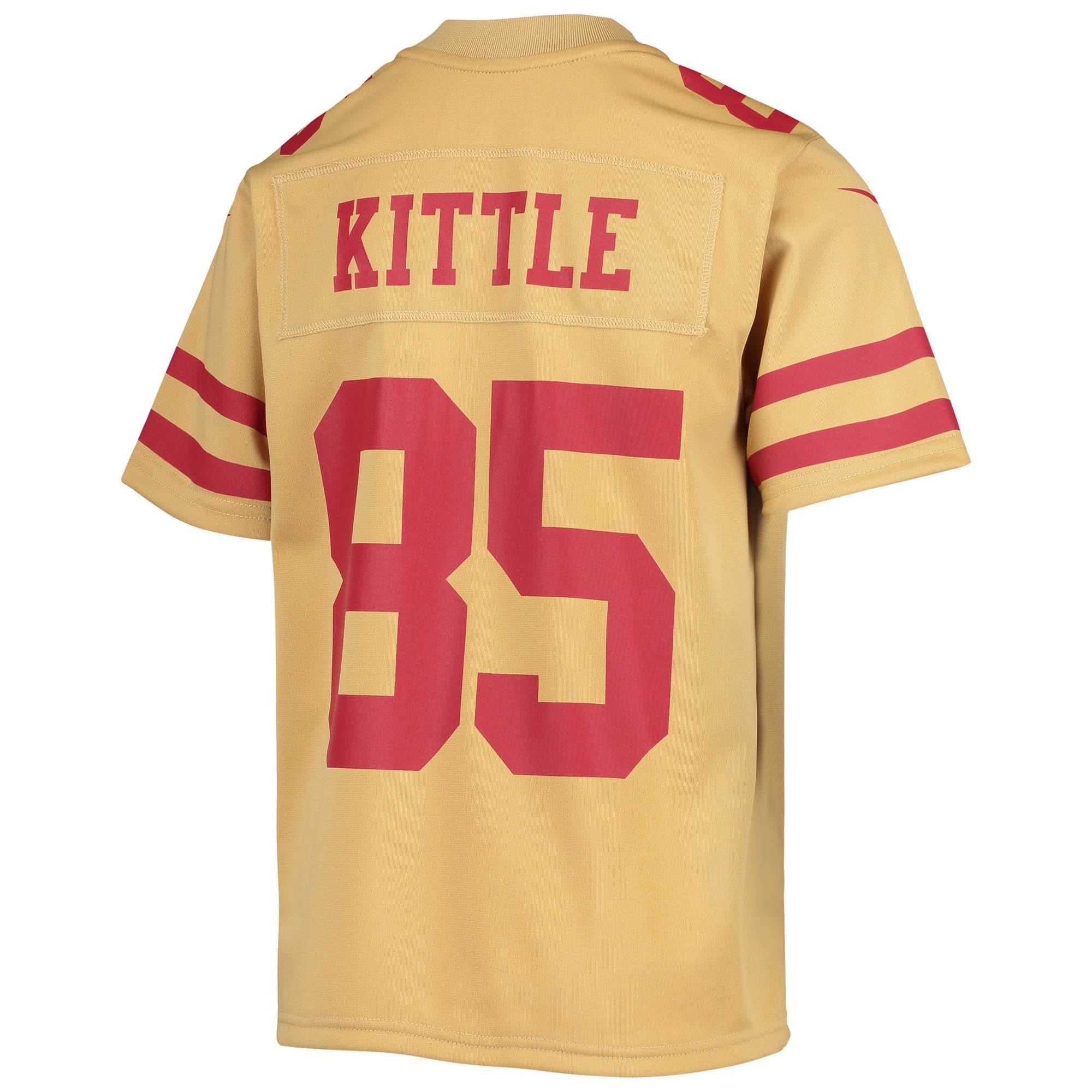 Youth Nike George Kittle Gold San Francisco 49ers Inverted Team Game Jersey - vstockx