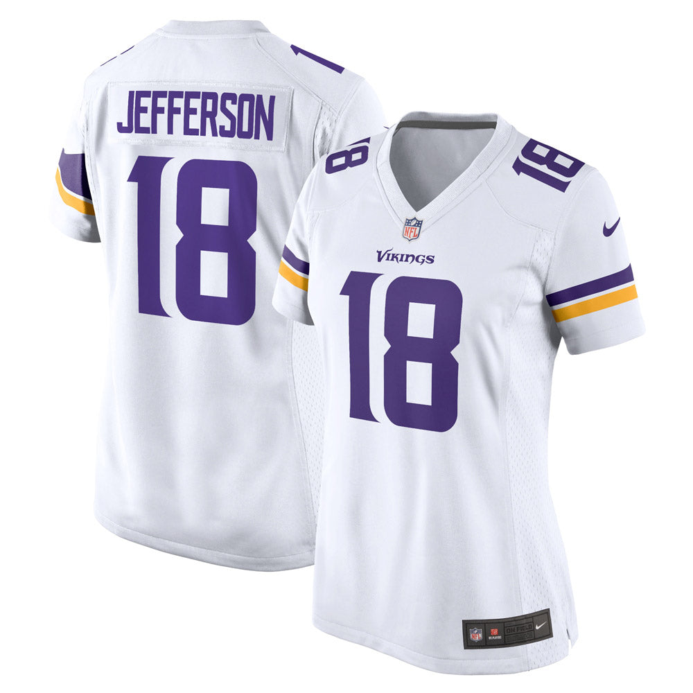 Women's Minnesota Vikings Justin Jefferson Game Jersey White - vstockx