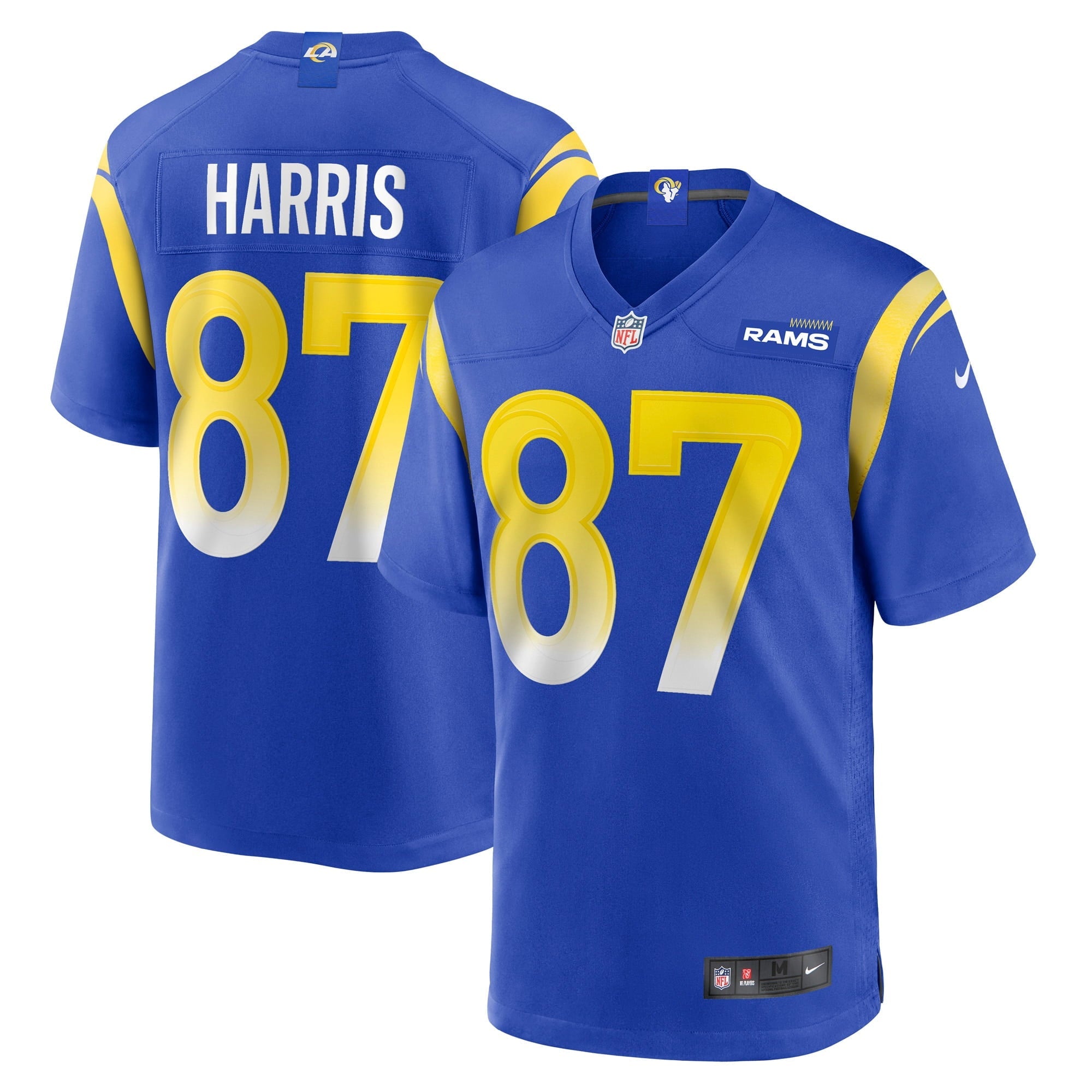 Men's Nike Jacob Harris Royal Los Angeles Rams Game Player Jersey - vstockx