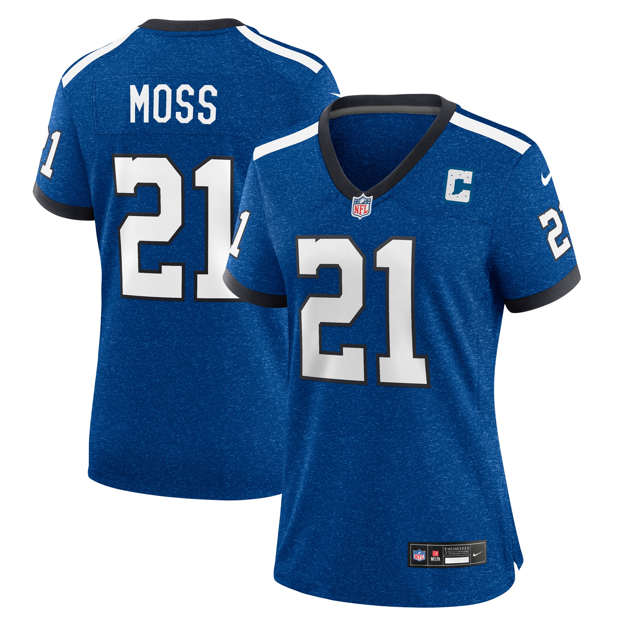 Zack Moss Indianapolis Colts Nike Women's Indiana Nights Alternate Game Jersey - Royal - vstockx