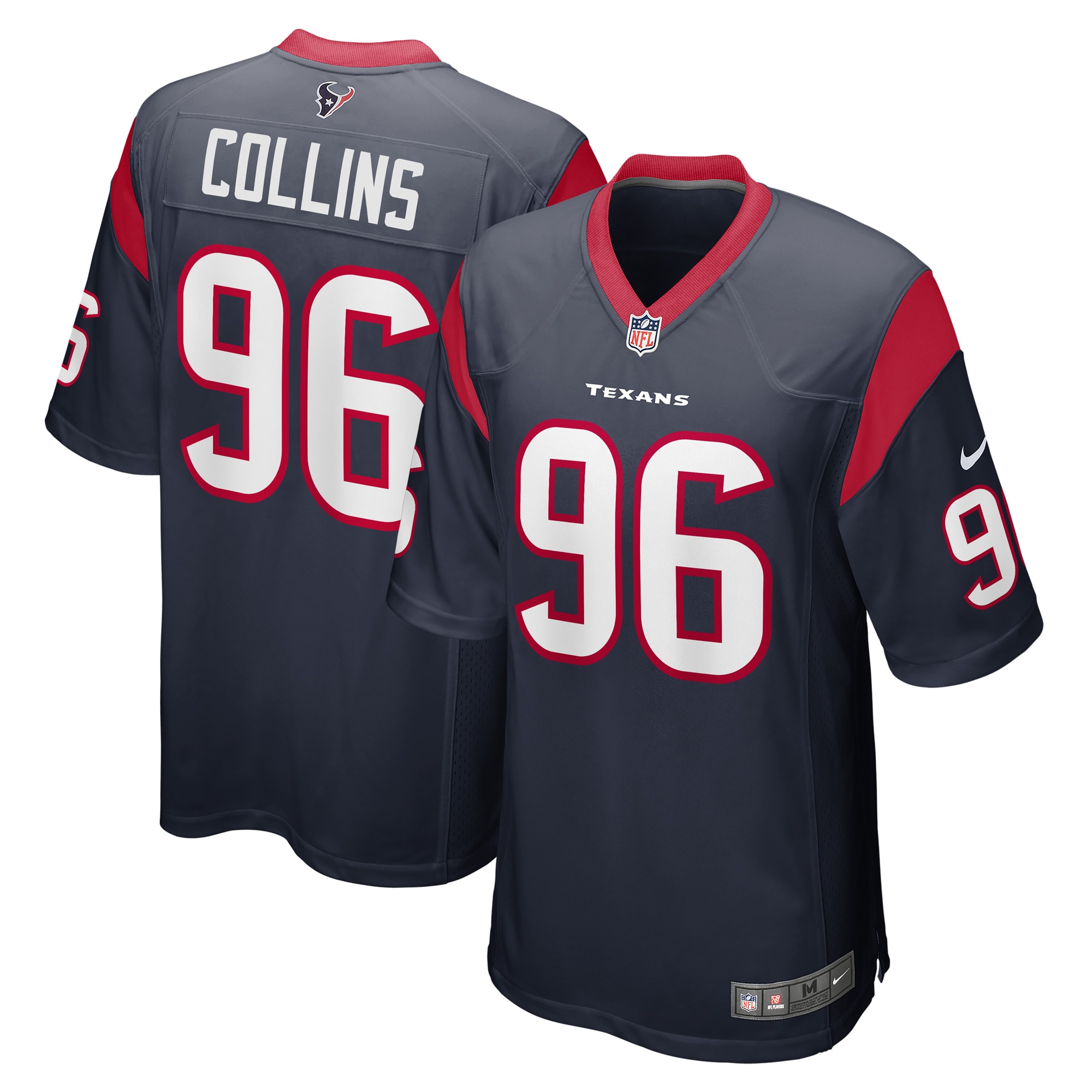 Maliek Collins Houston Texans Nike Game Player Jersey - Navy - vstockx