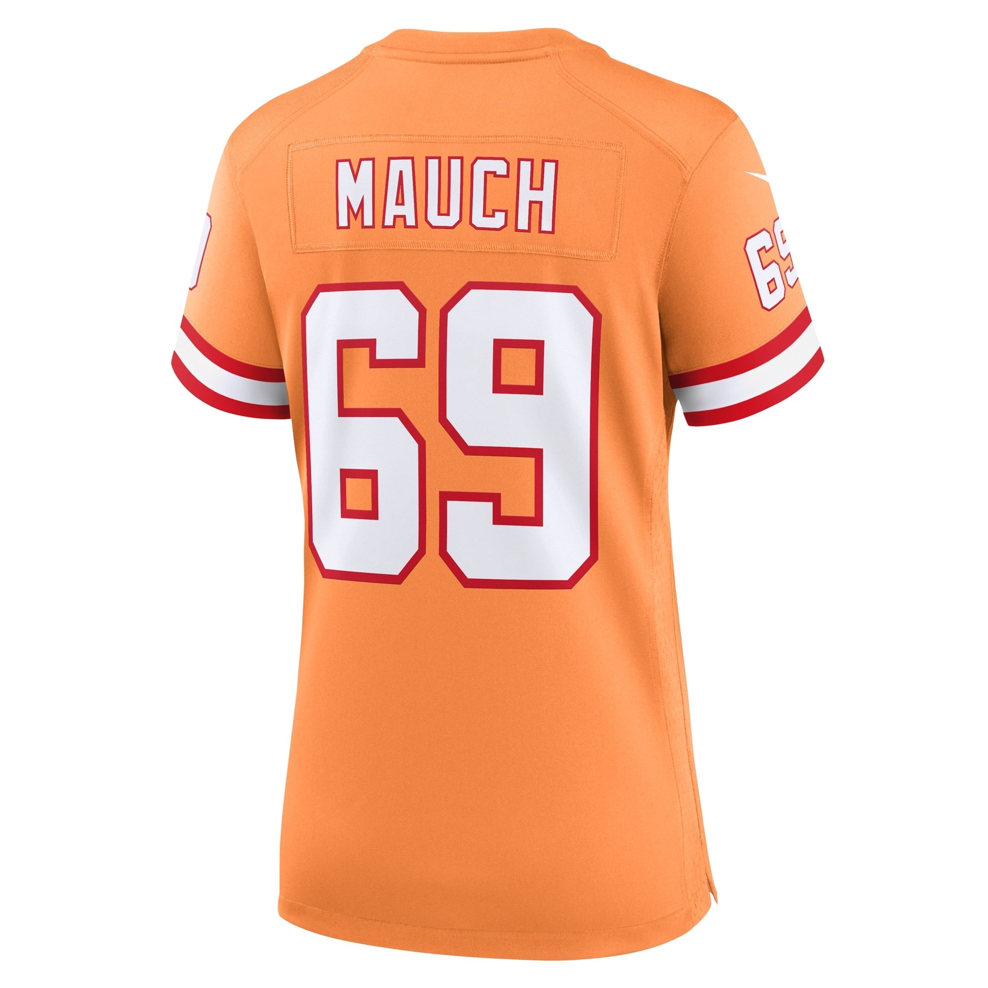 Women's Nike Cody Mauch Orange Tampa Bay Buccaneers Throwback Game Jersey - vstockx