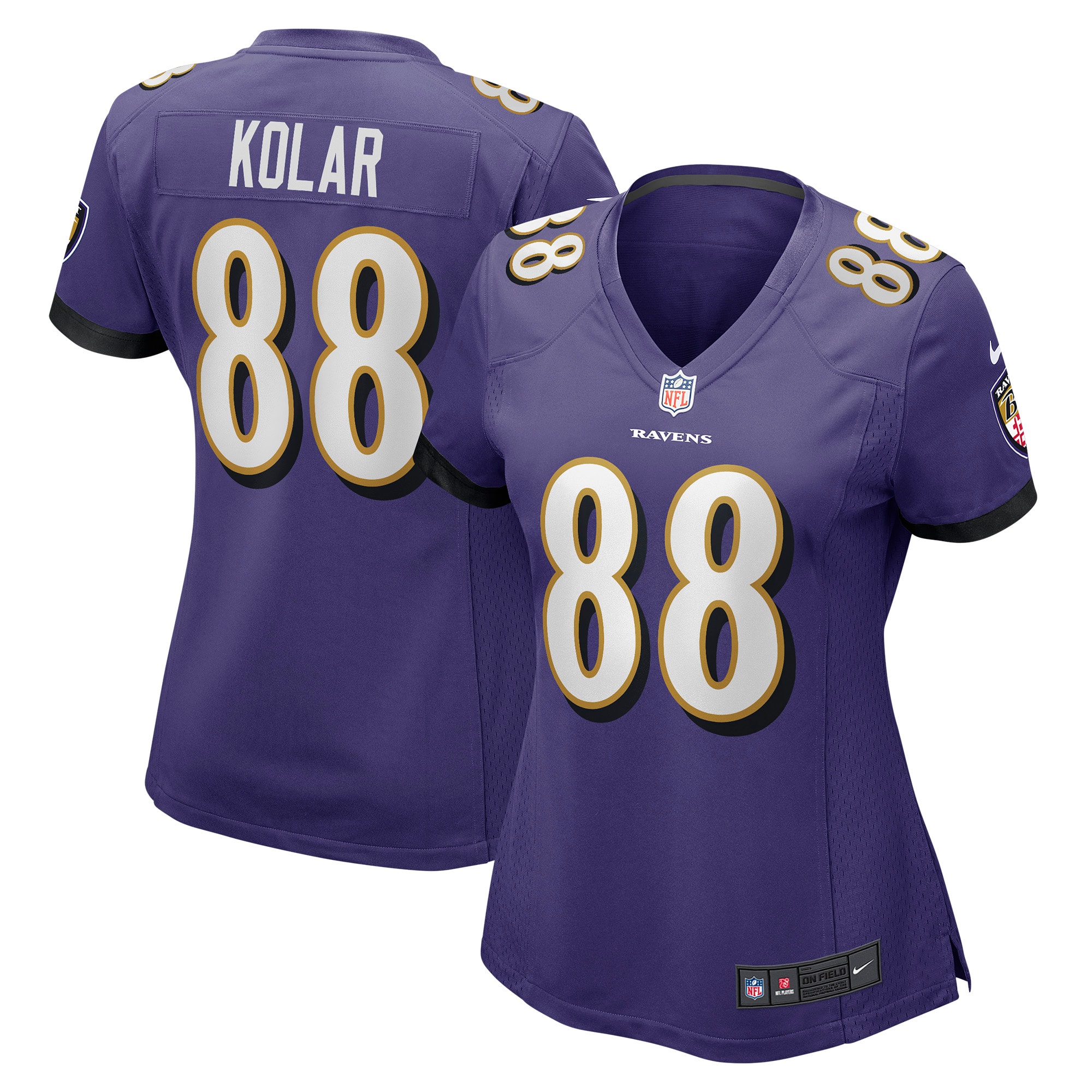Charlie Kolar Baltimore Ravens Nike Women's Player Game Jersey - Purple - vstockx