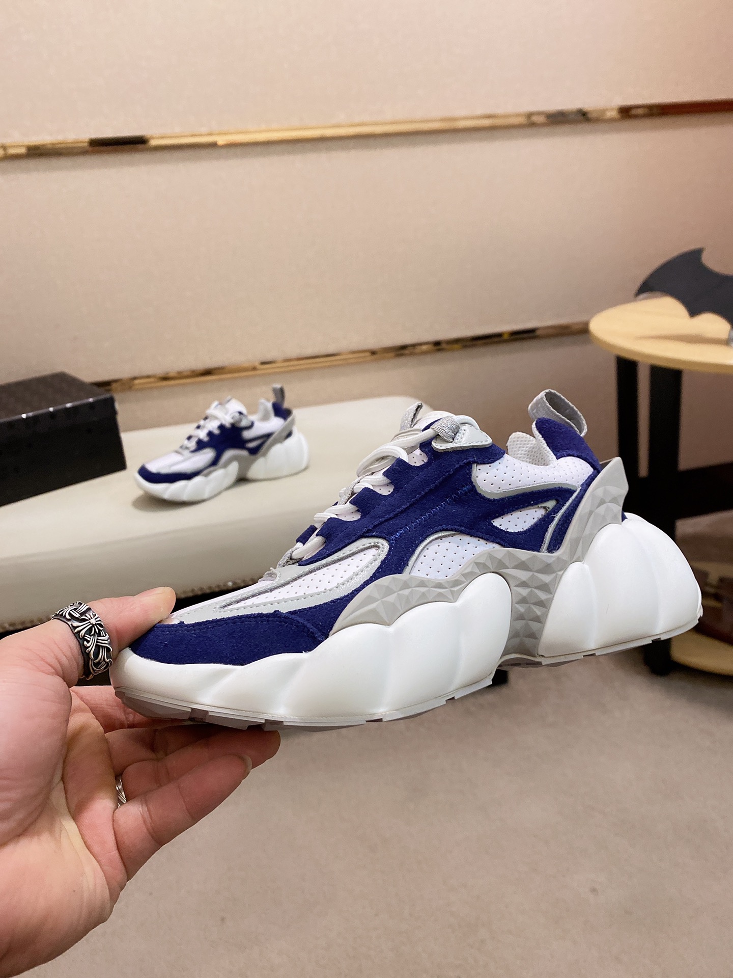 MCM Low Top Logo Lace-up Sneakers 9 - vstockx