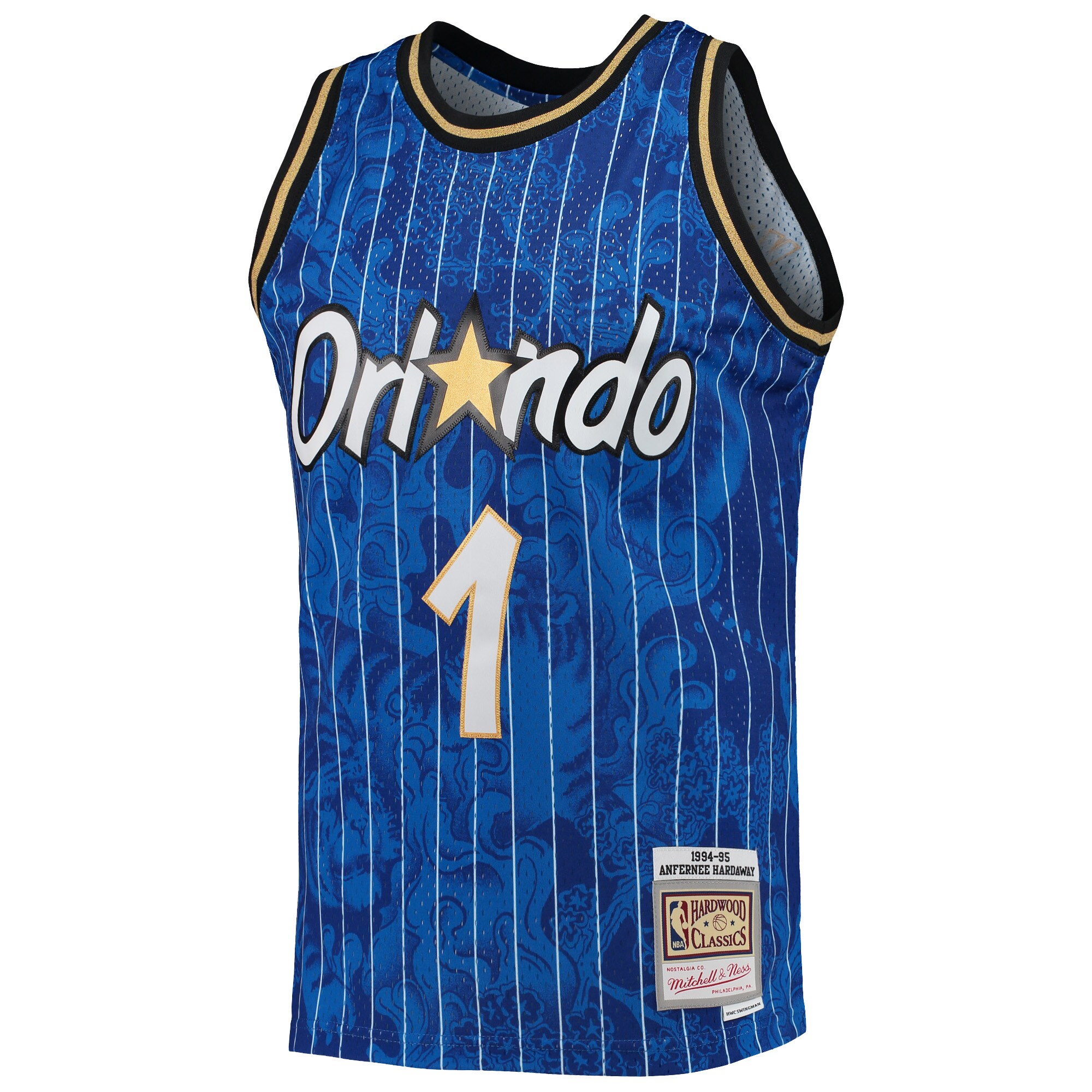 Penny Hardaway Orlando Magic Mitchell & Ness Hardwood Classics 1994/95 Lunar New Year Swingman Jersey - Blue - vstockx