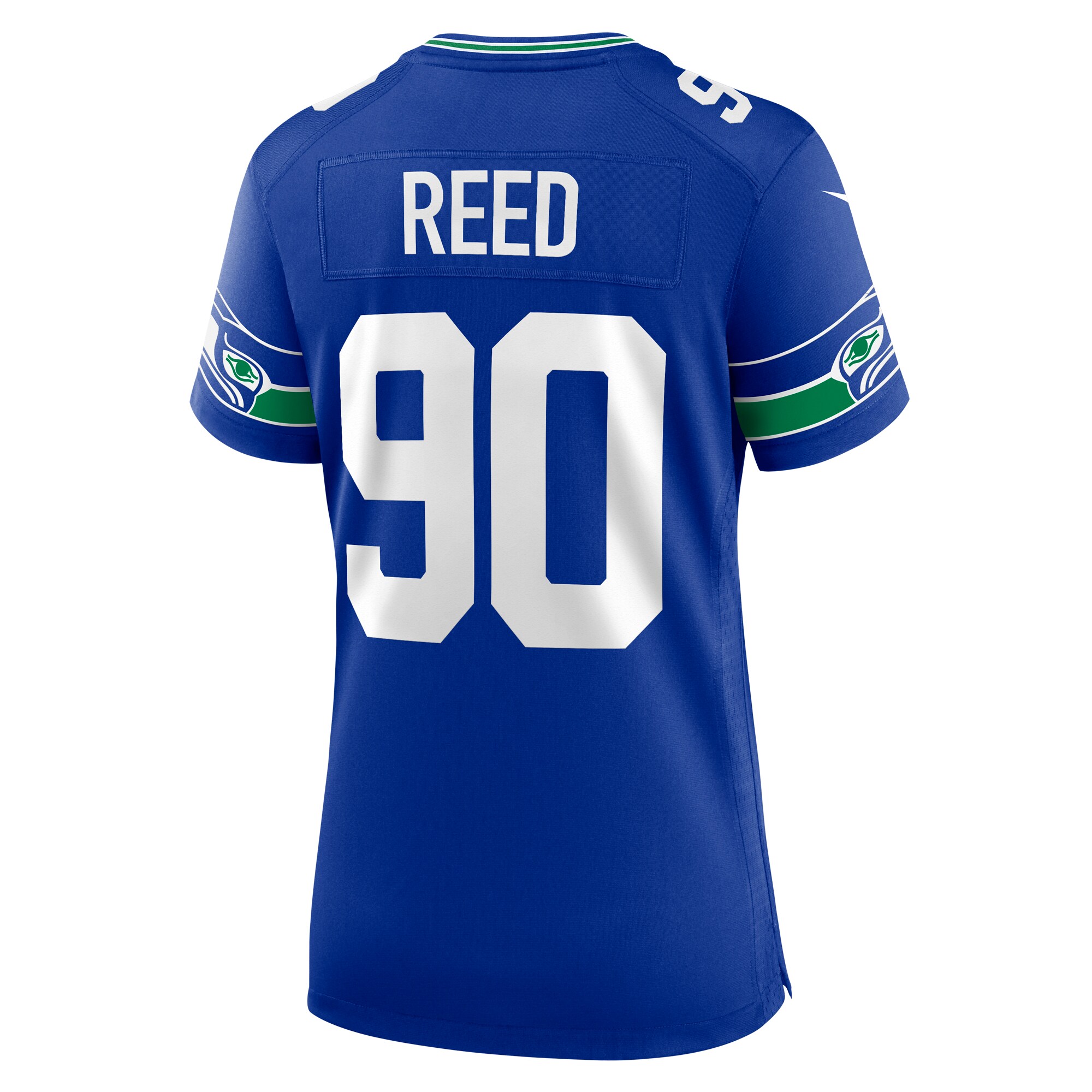Jarran Reed Seattle Seahawks Nike Women's Throwback Player Game Jersey - Royal - vstockx