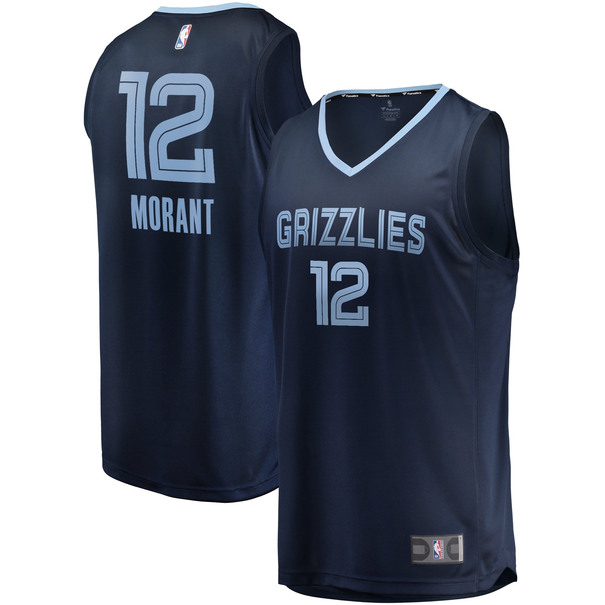 Men's Fanatics Branded Ja Morant Navy Memphis Grizzlies Big & Tall Fast Break Player Jersey - Icon Edition - vstockx