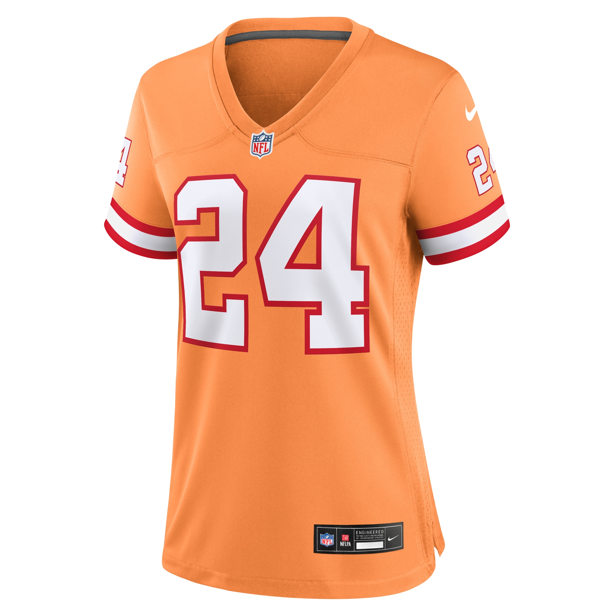Carlton Davis III Tampa Bay Buccaneers Nike Women's Throwback Game Jersey - Orange - vstockx