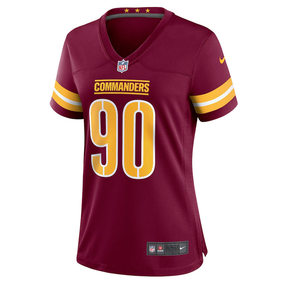 Women's Washington Commanders Montez Sweat Game Jersey - Burgundy - vstockx