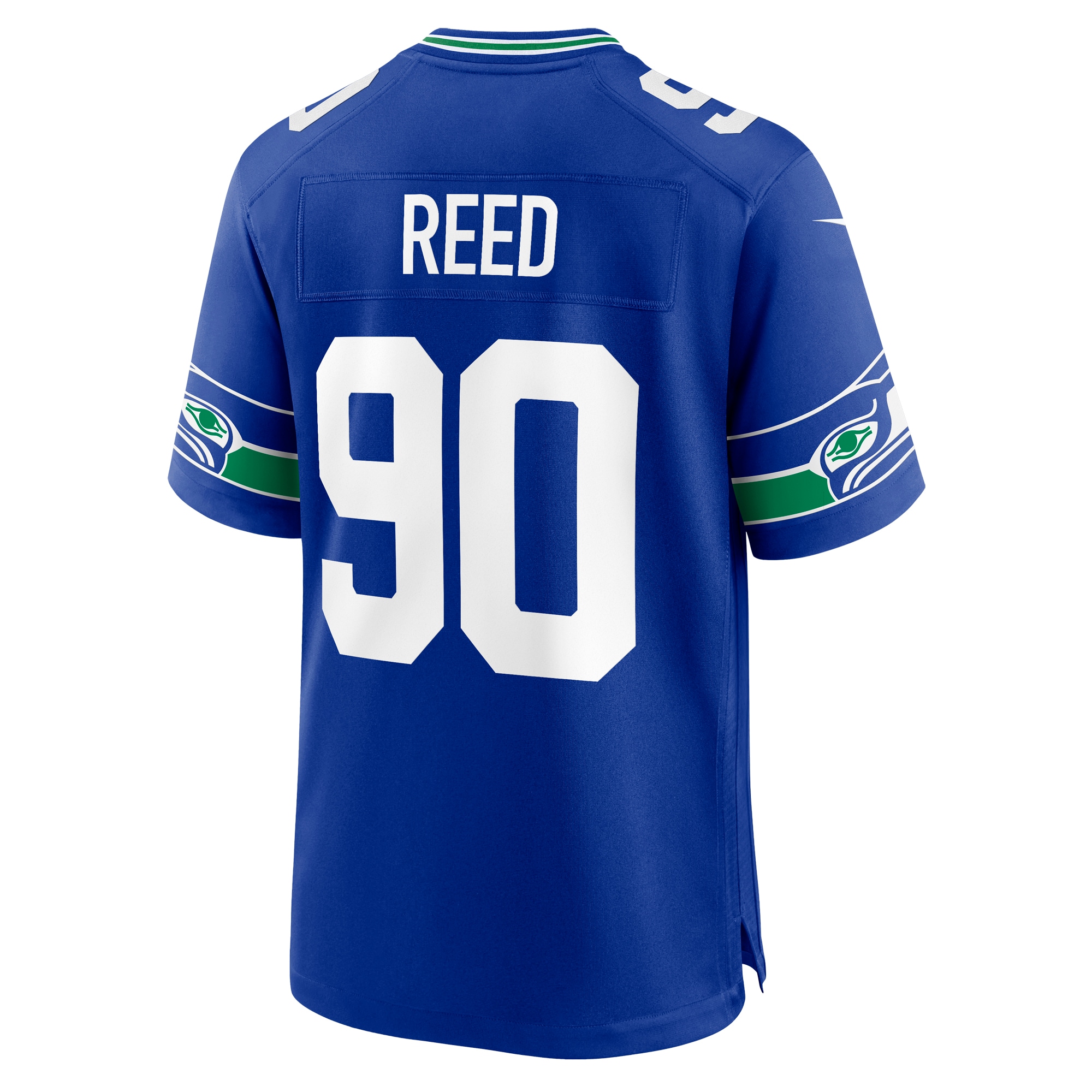 Jarran Reed Seattle Seahawks Nike Throwback Player Game Jersey - Royal - vstockx