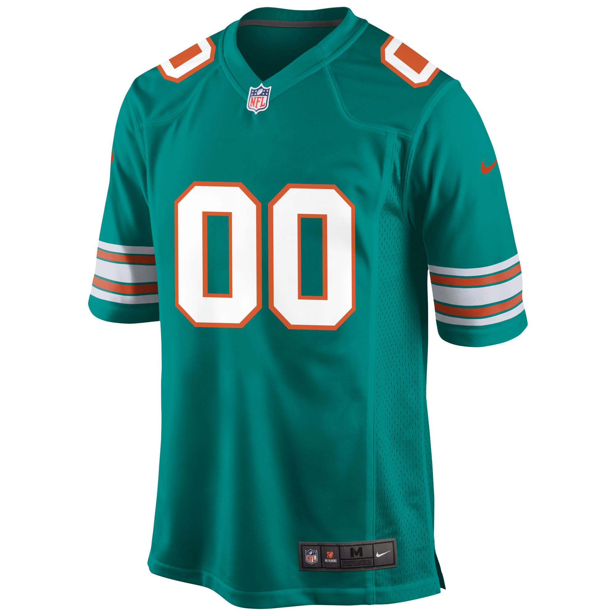 Miami Dolphins Nike Alternate Custom Game Jersey - Aqua - vstockx