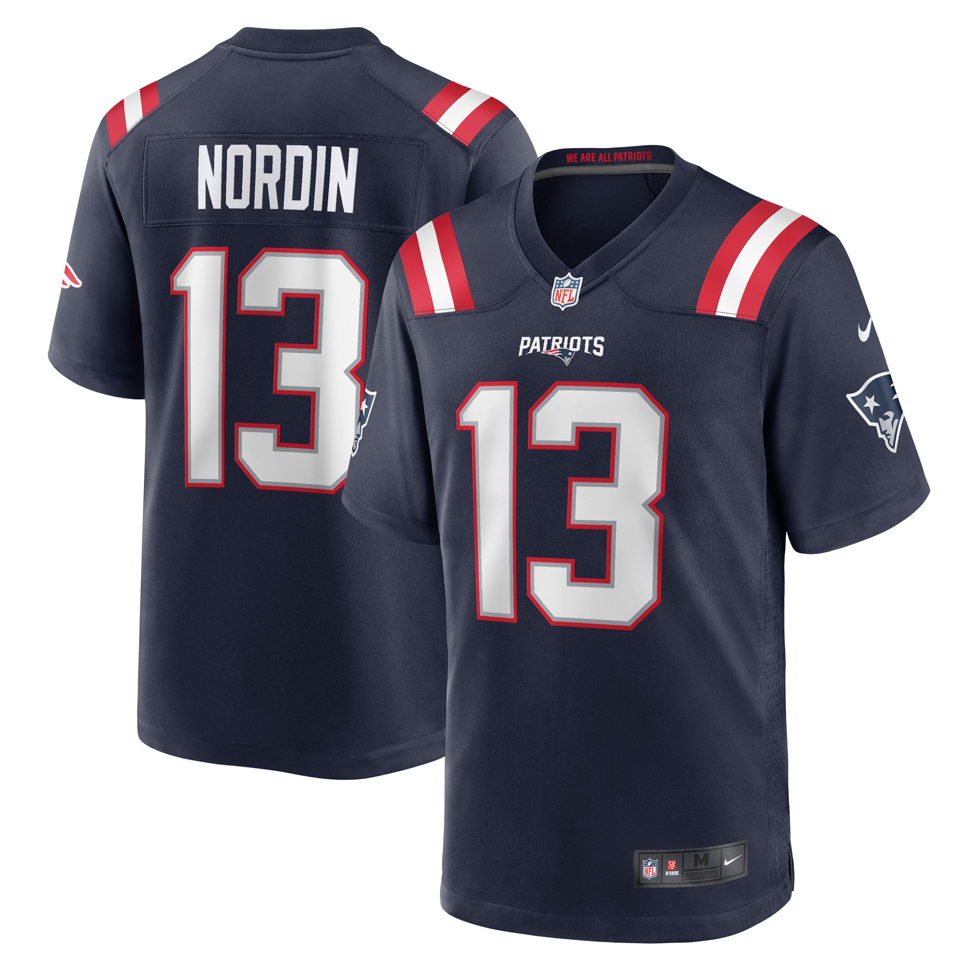 Quinn Nordin New England Patriots Nike Game Player Jersey - Navy - vstockx
