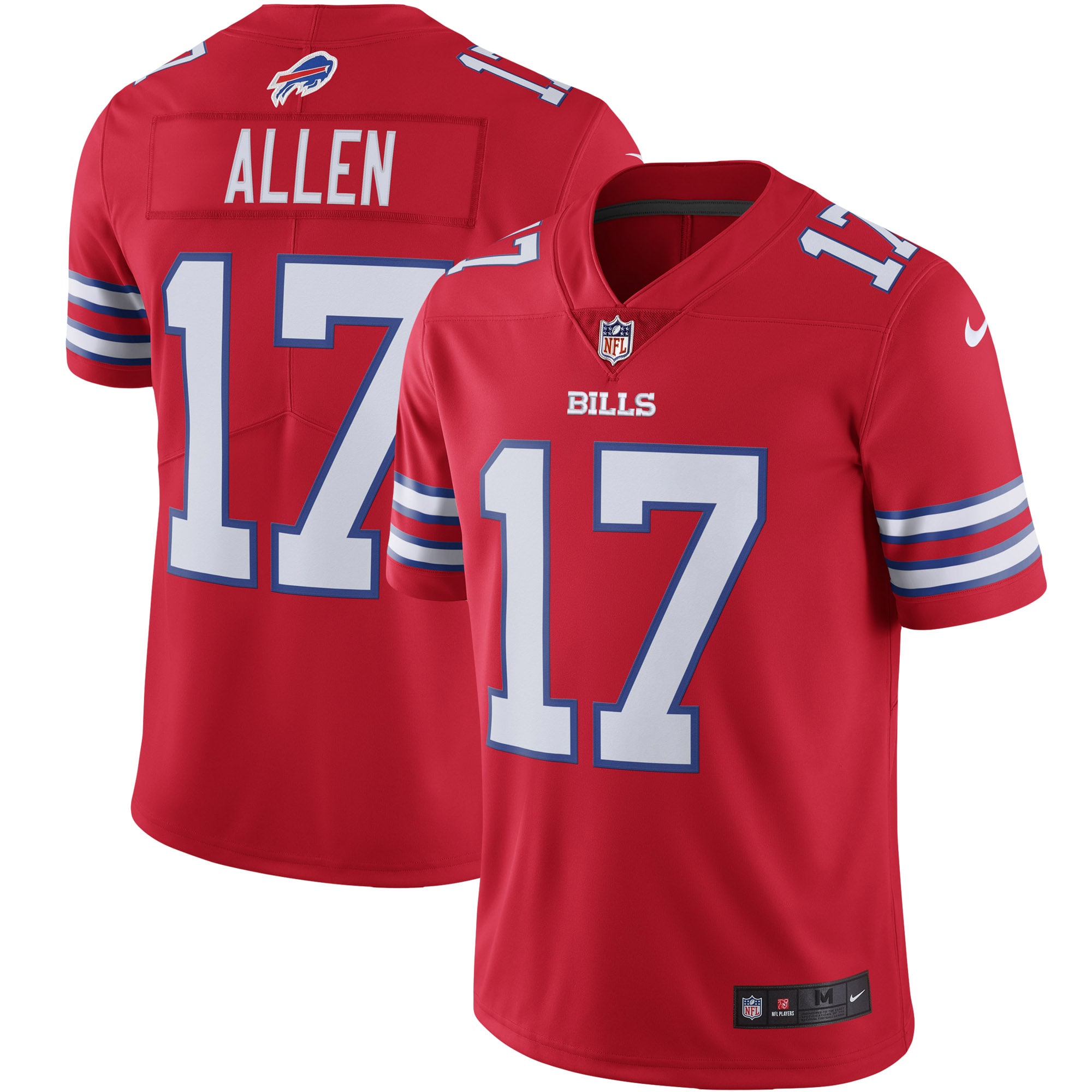 Josh Allen Buffalo Bills Nike Color Rush Vapor Limited Jersey - Red - vstockx