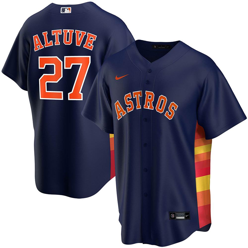 Youth Houston Astros Jose Altuve Cool Base Replica Jersey Navy - vstockx