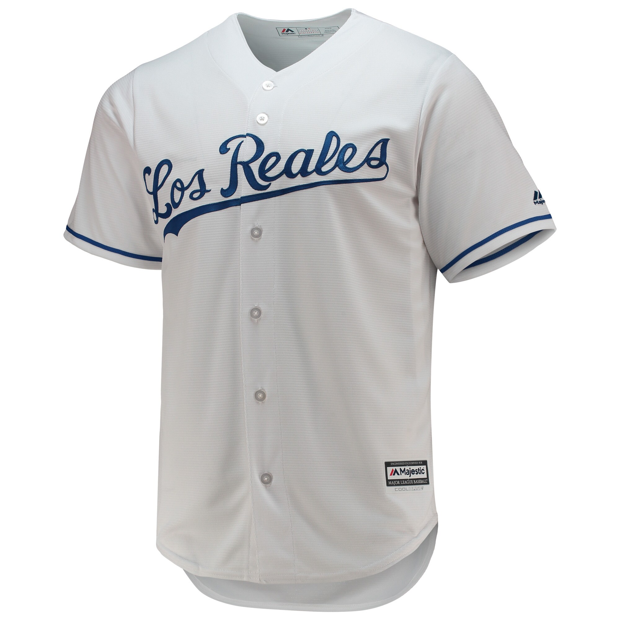Kansas City Royals Majestic Team Official Jersey - White - vstockx