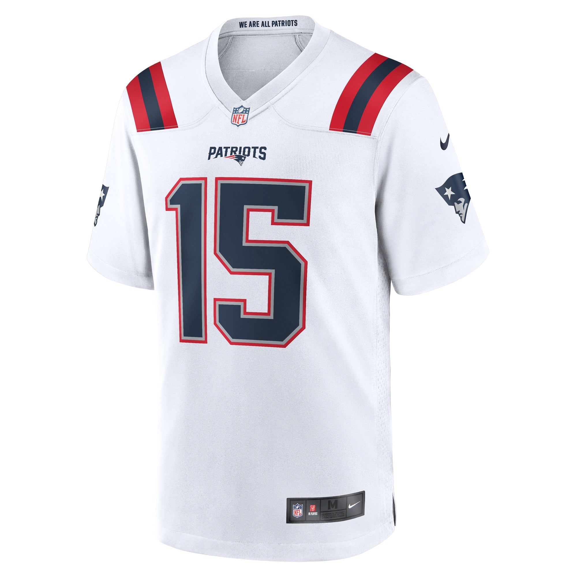 Men's Nike Ezekiel Elliott White New England Patriots Game Player Jersey - vstockx
