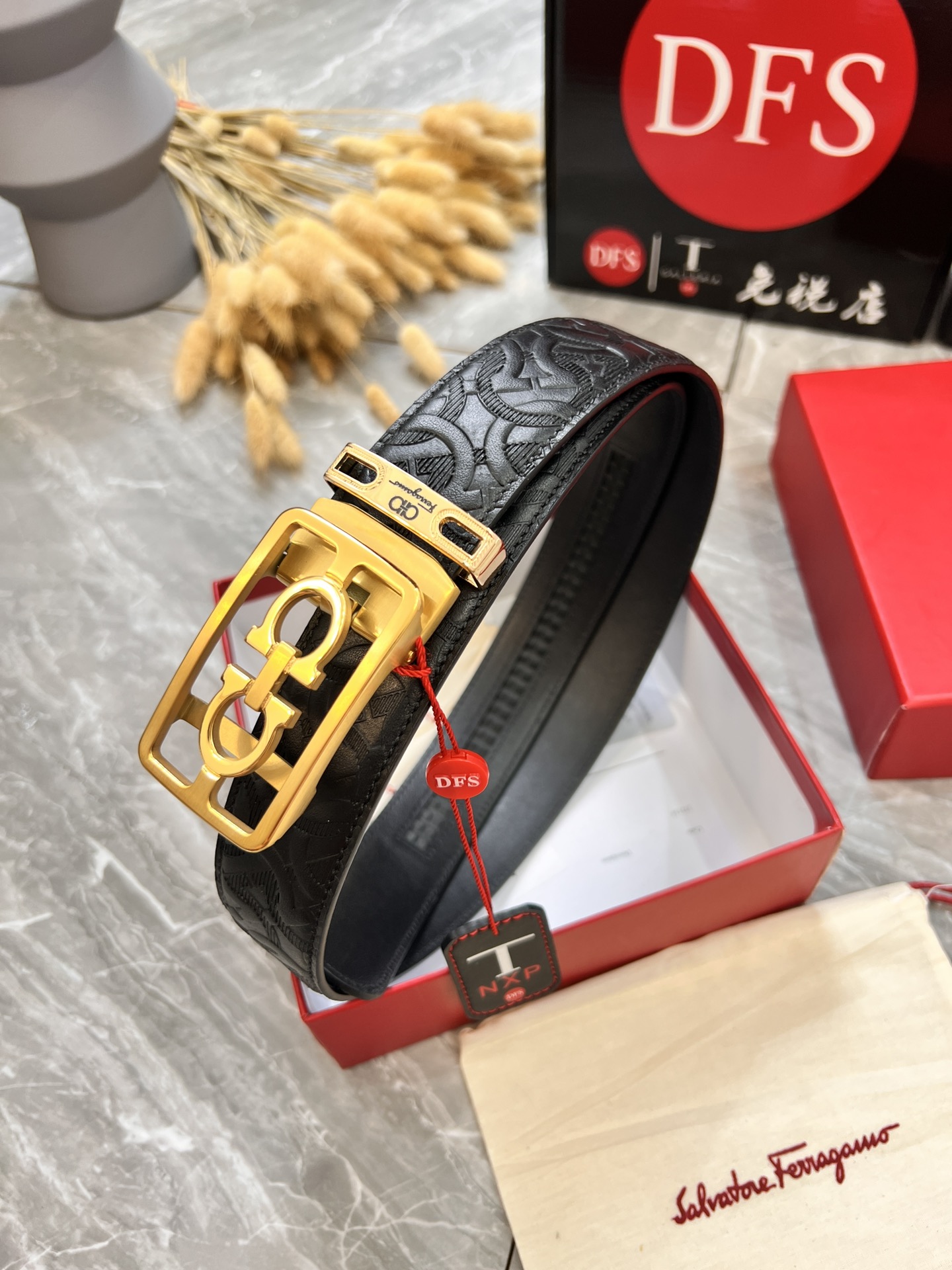 Streetwear Belt Ferragamo 319875 size:3.5cm - vstockx