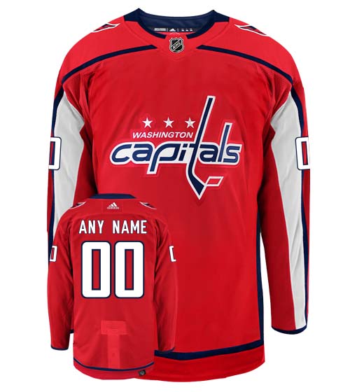 Customizable Washington Capitals Adidas Primegreen Authentic NHL Hockey Jersey - vstockx