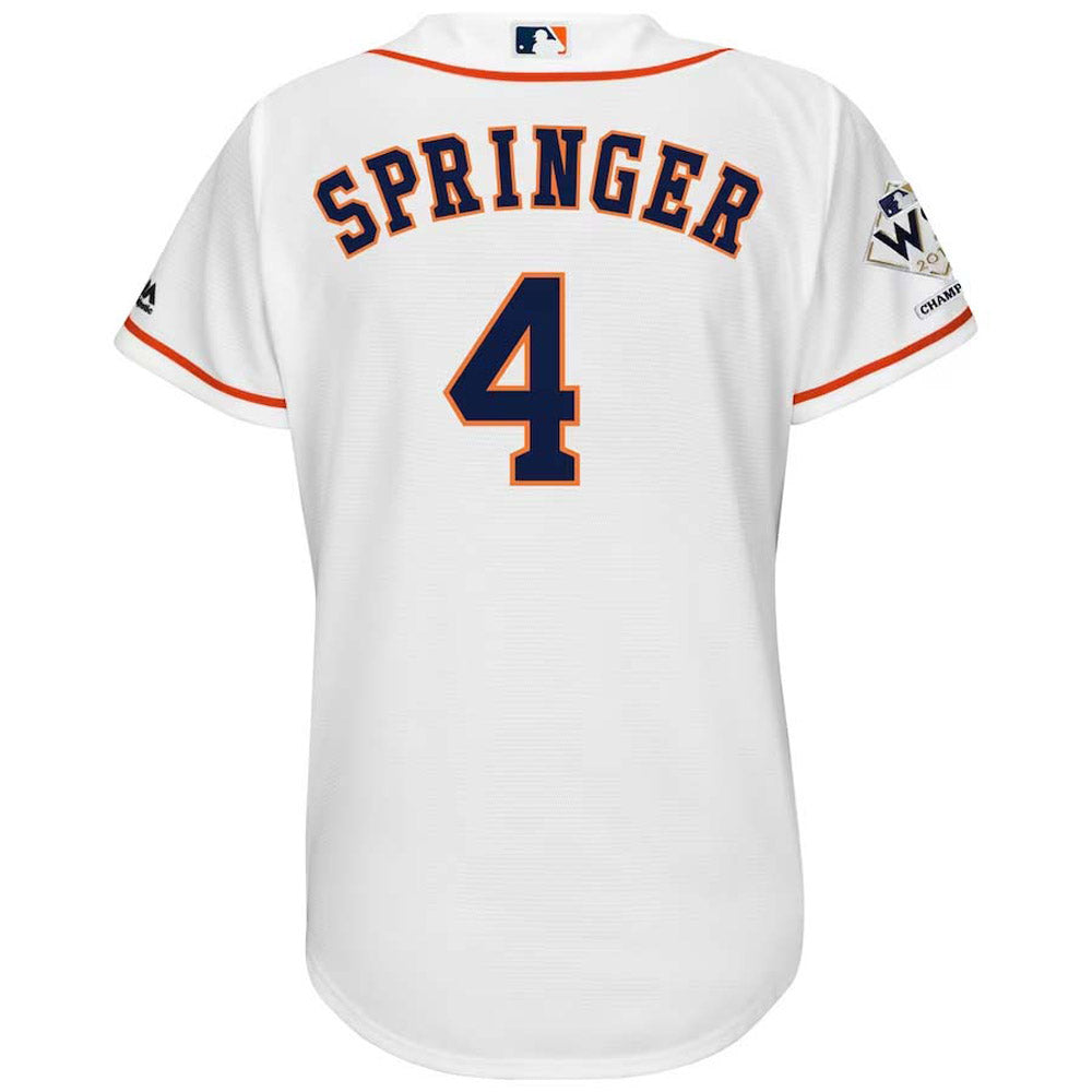 Women's Houston Astros George Springer Replica Home Jersey - White - vstockx