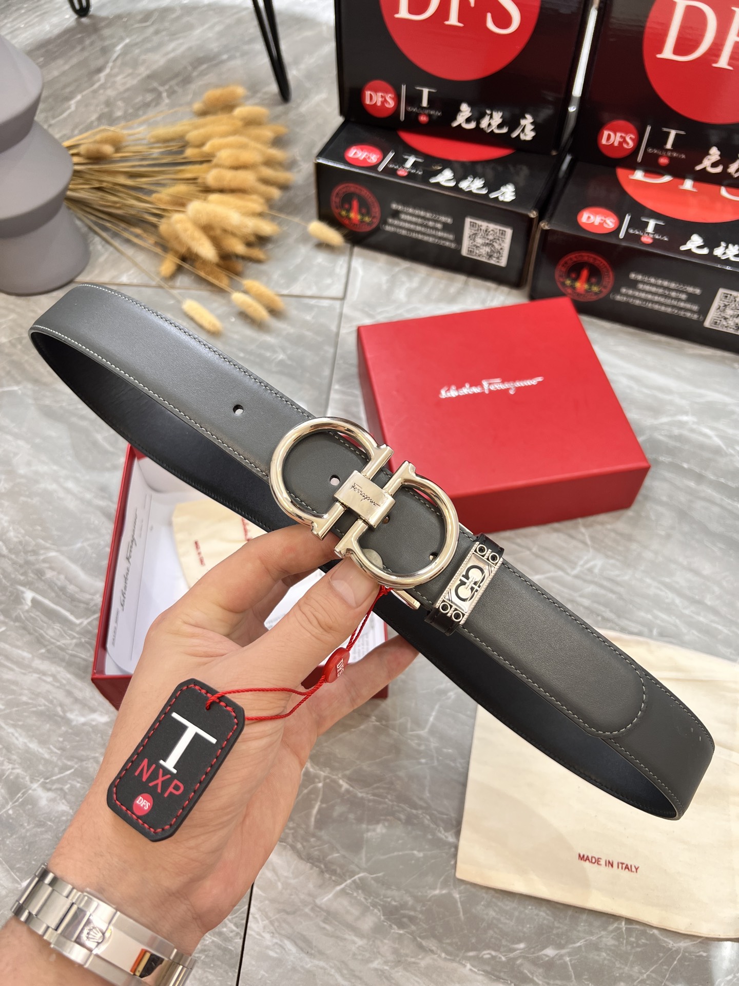 Streetwear Belt Ferragamo 319954 size:3.5cm - vstockx