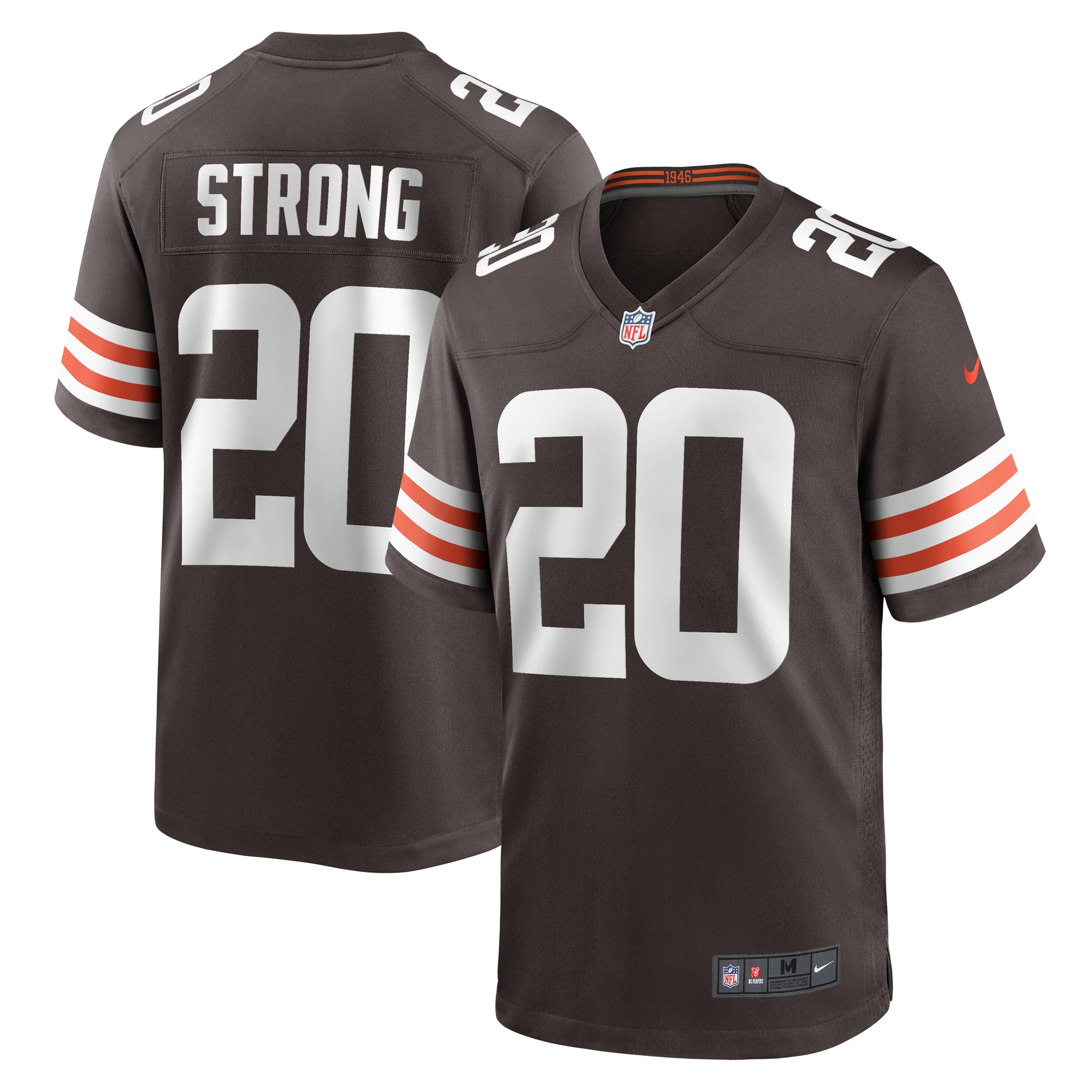 Pierre Strong Jr. Cleveland Browns Nike Team Game Jersey - Brown - vstockx